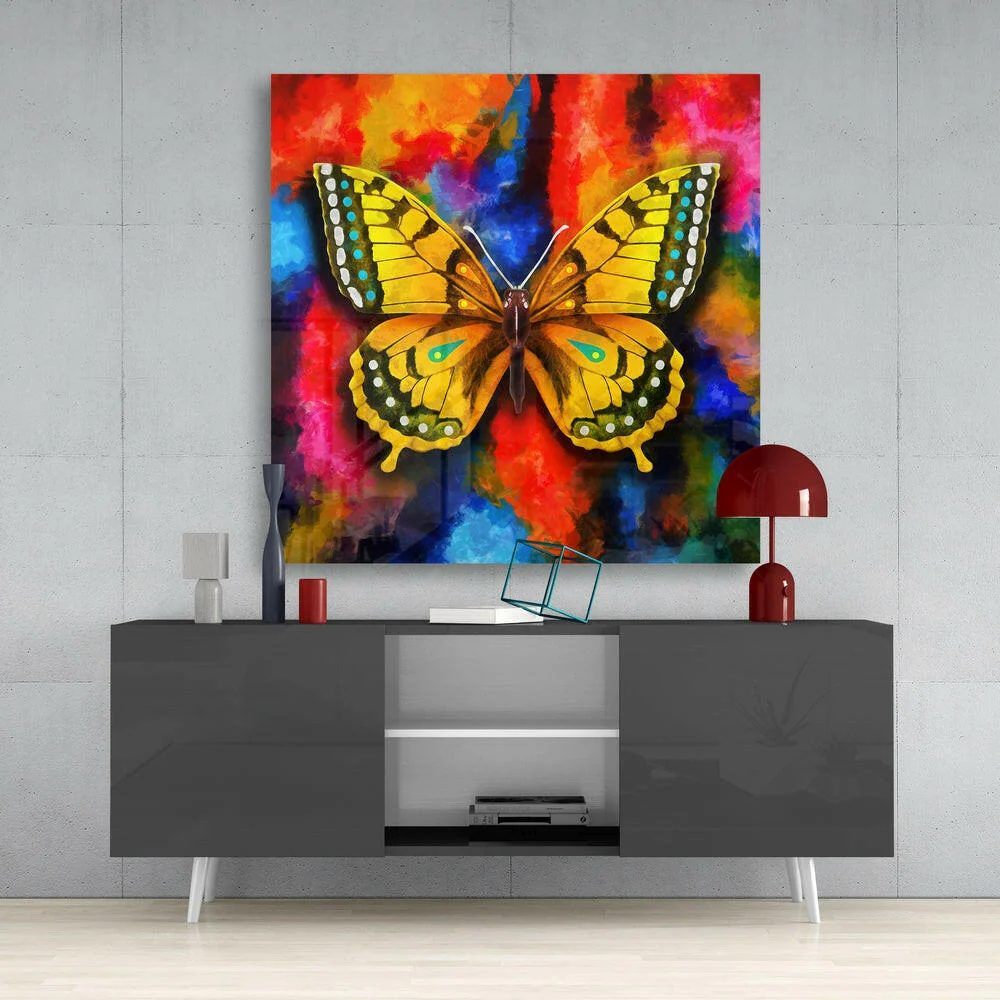 Butterfly Glass Wall Art - Image 4