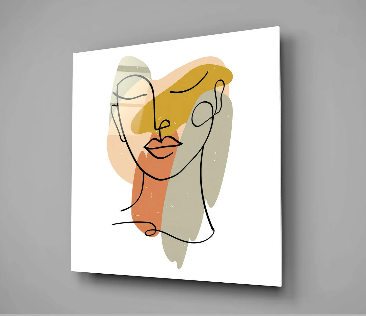 Abstract Lines Glass Wall Art - Image 3