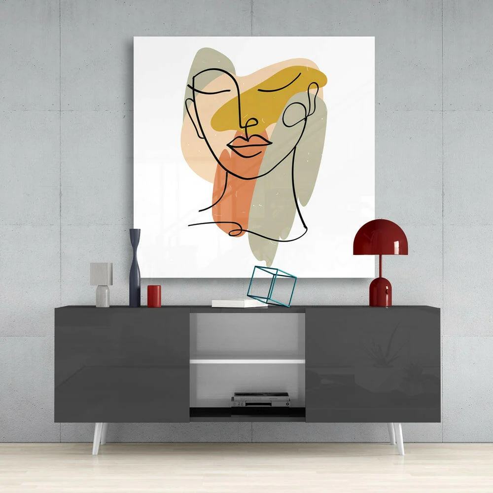 Abstract Lines Glass Wall Art - Image 4