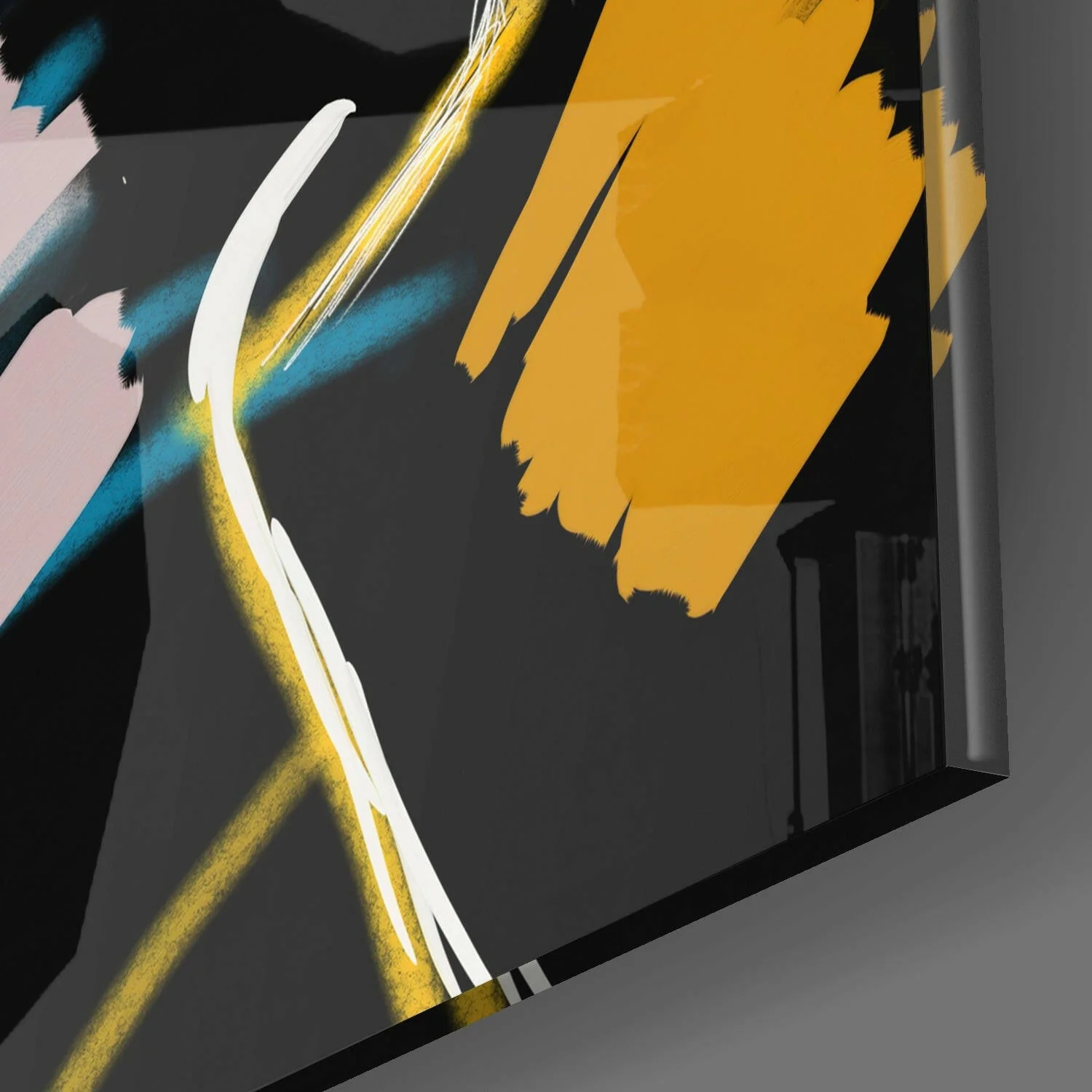 Abstract Reality Glass Wall Art - Image 2