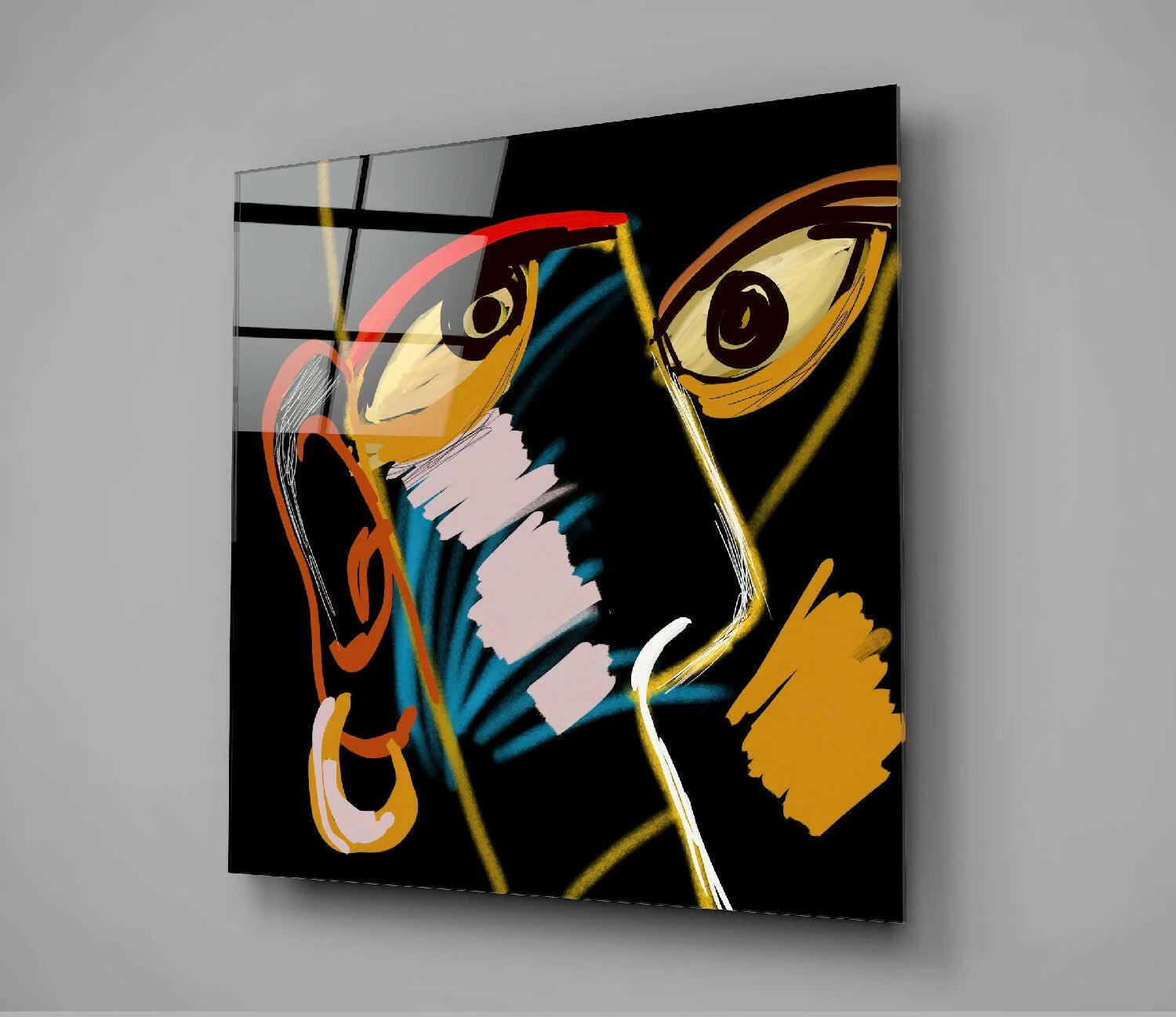 Abstract Reality Glass Wall Art - Image 3
