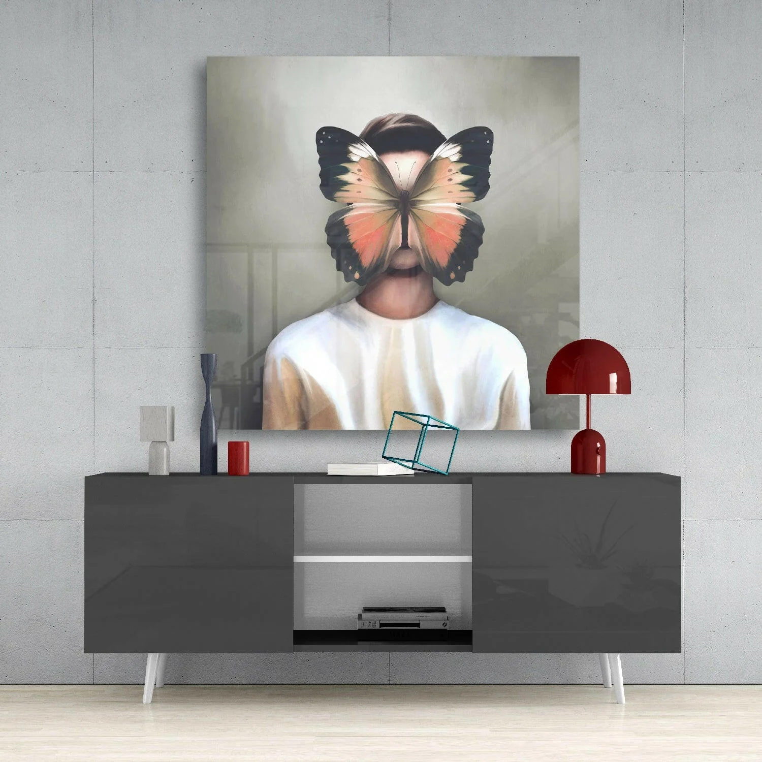 Butterfly Dreams Glass Wall Art - Image 4