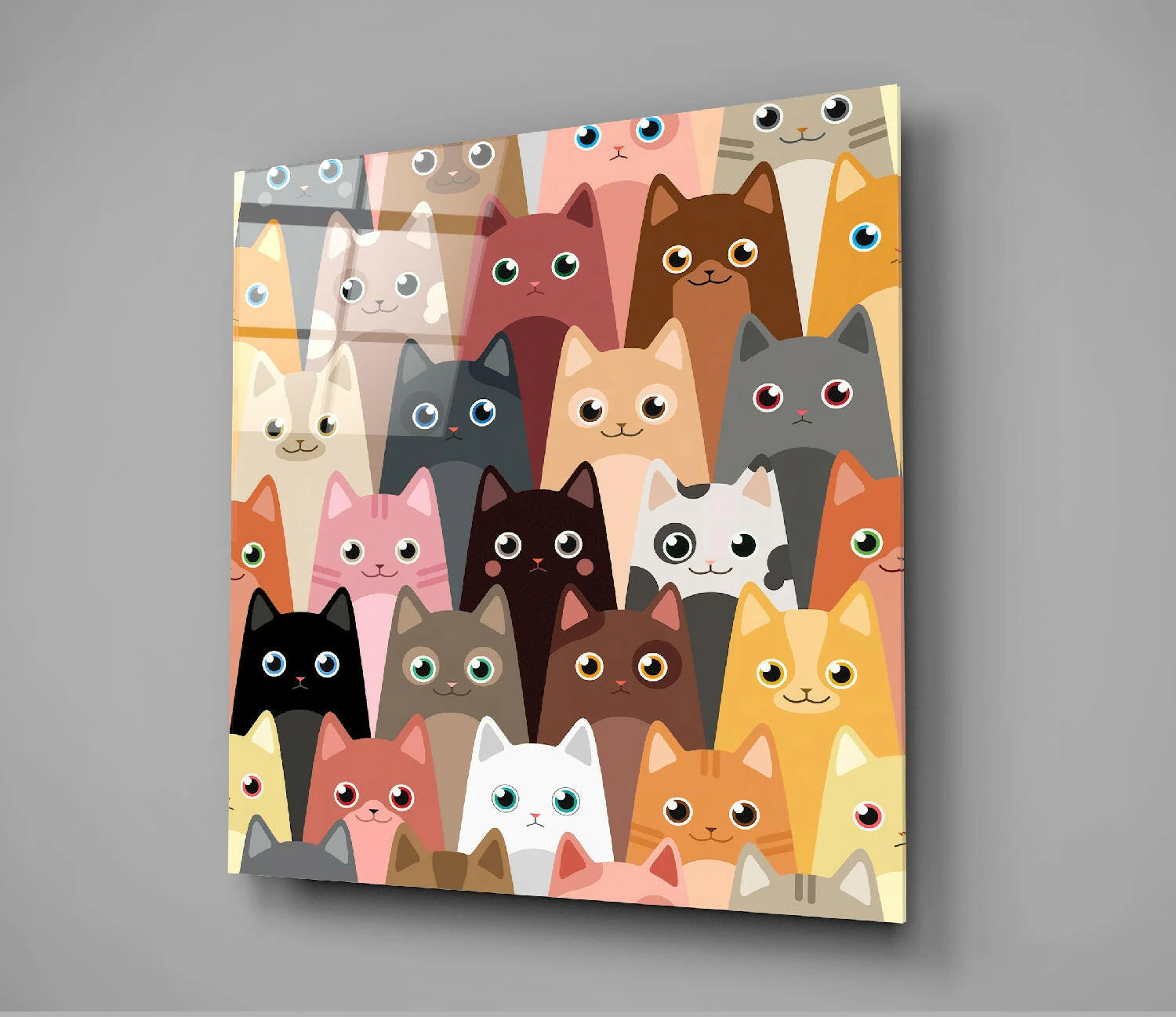 Cats Glass Wall Art - Image 3