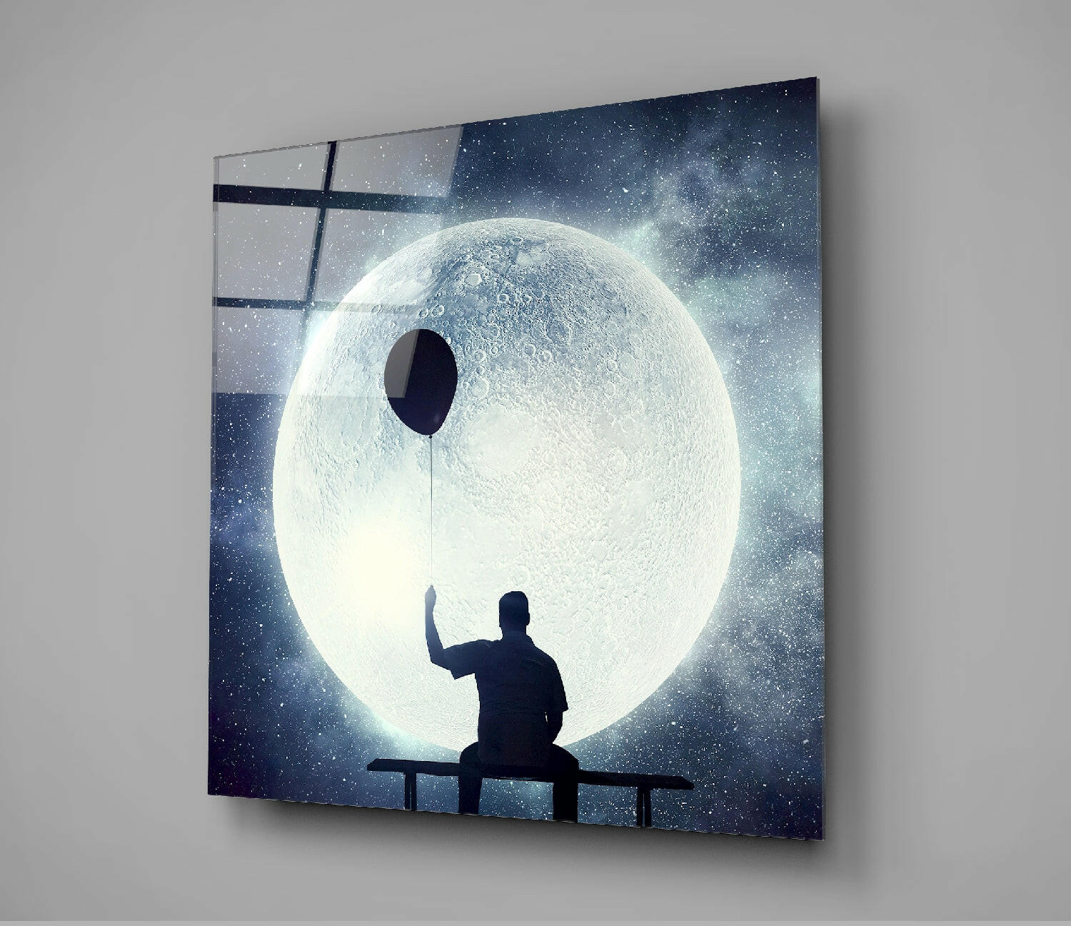 Full Moon Glass Wall Art - Image 3