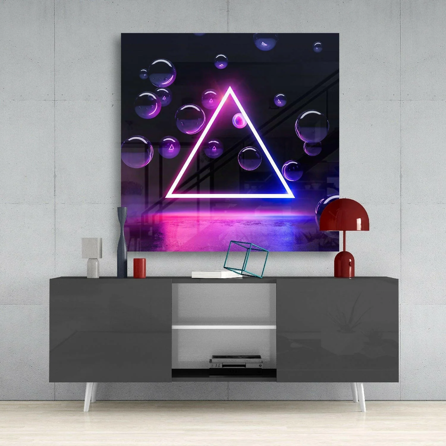 Triangle Glass Wall Art - Image 4