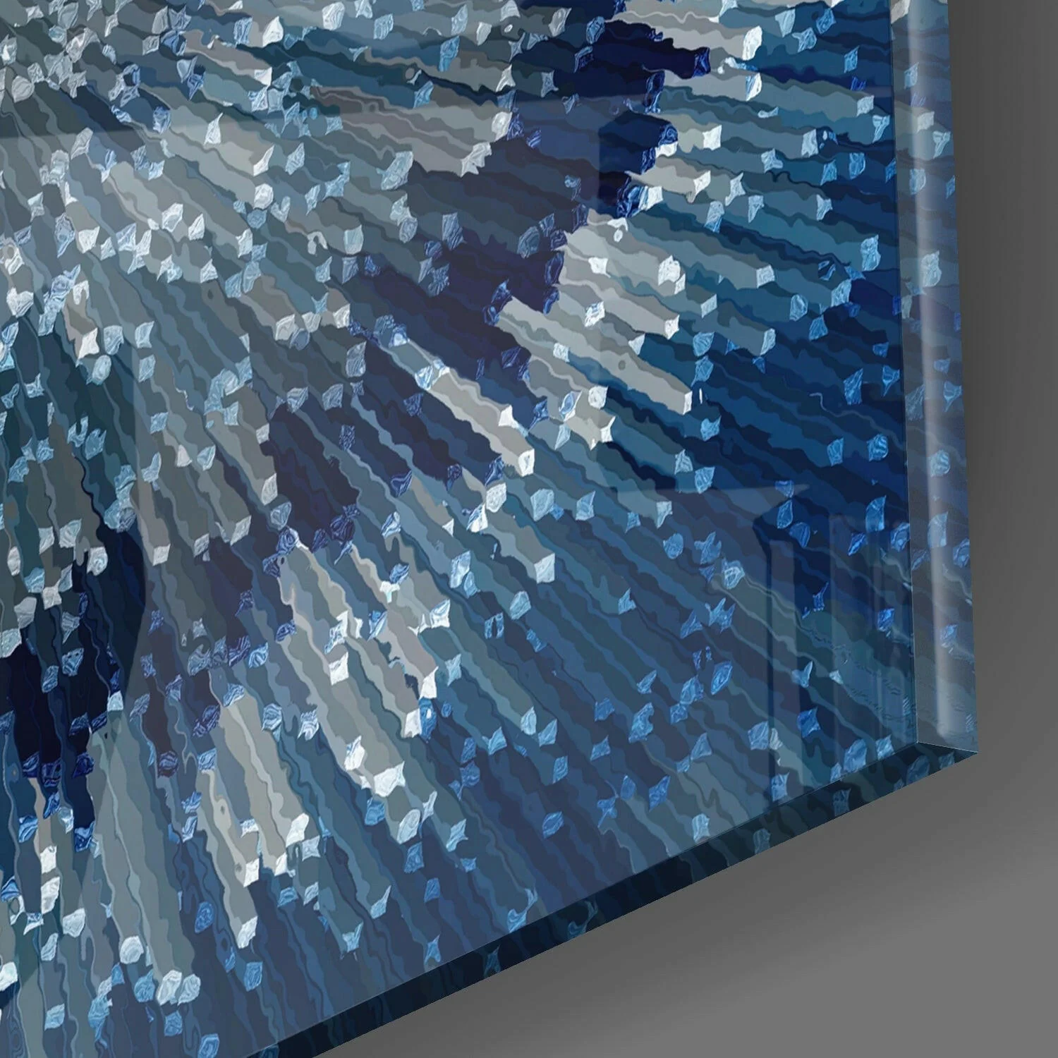 Cycle of Blue Glass Wall Art - Image 2