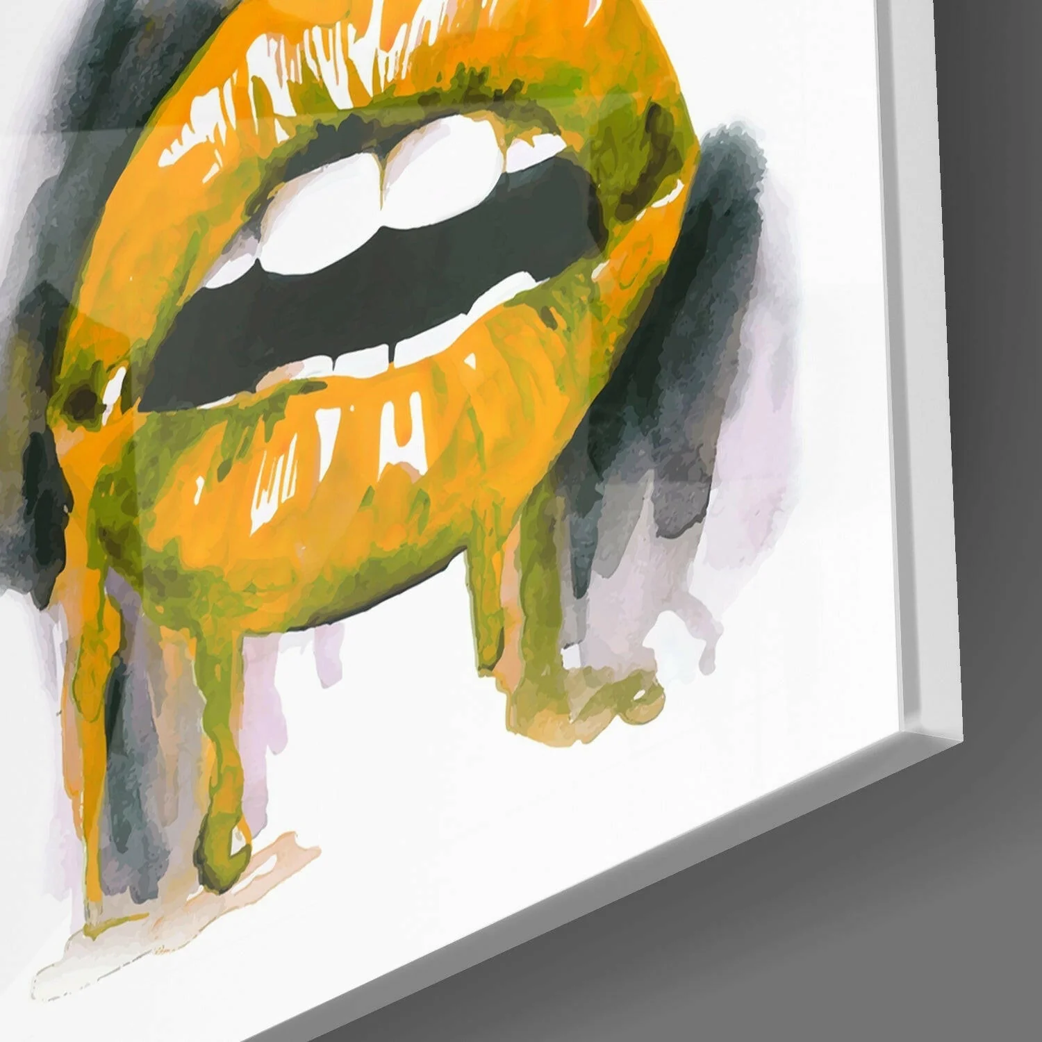 Colored Lips Glass Wall Art - Image 2