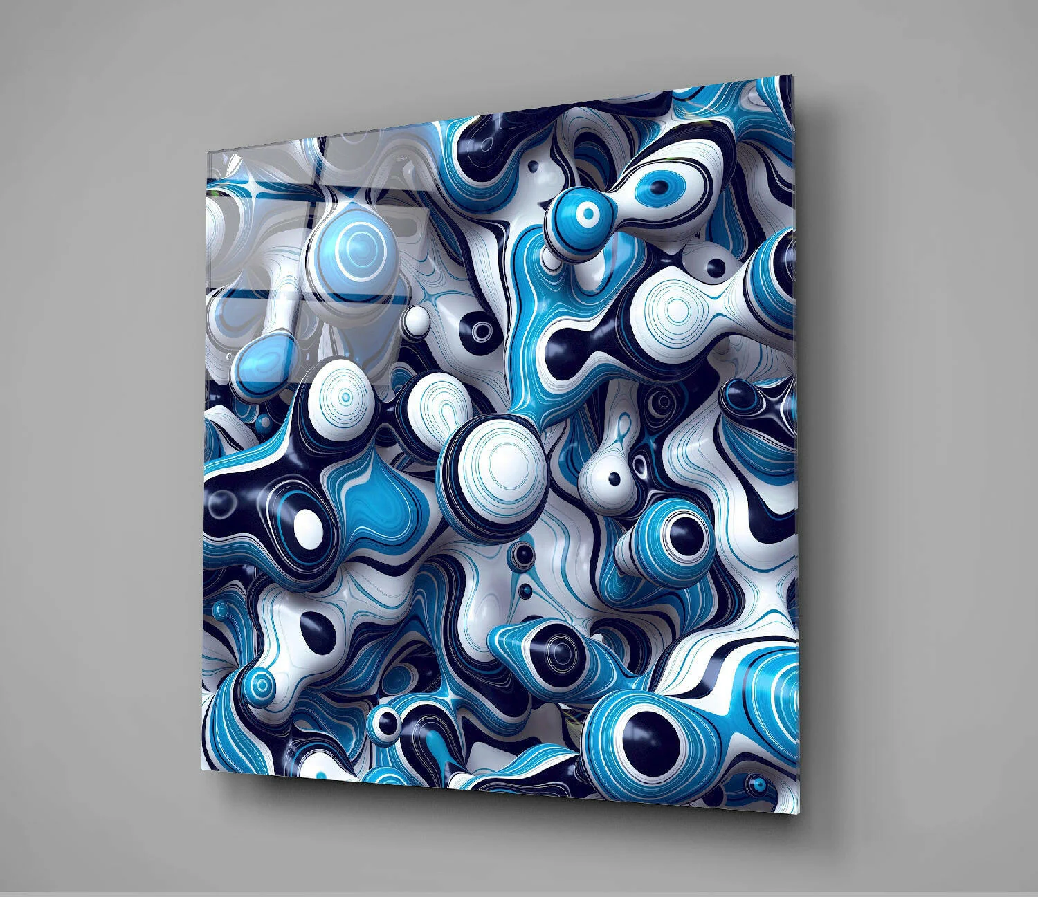Blue Balls Glass Wall Art - Image 3