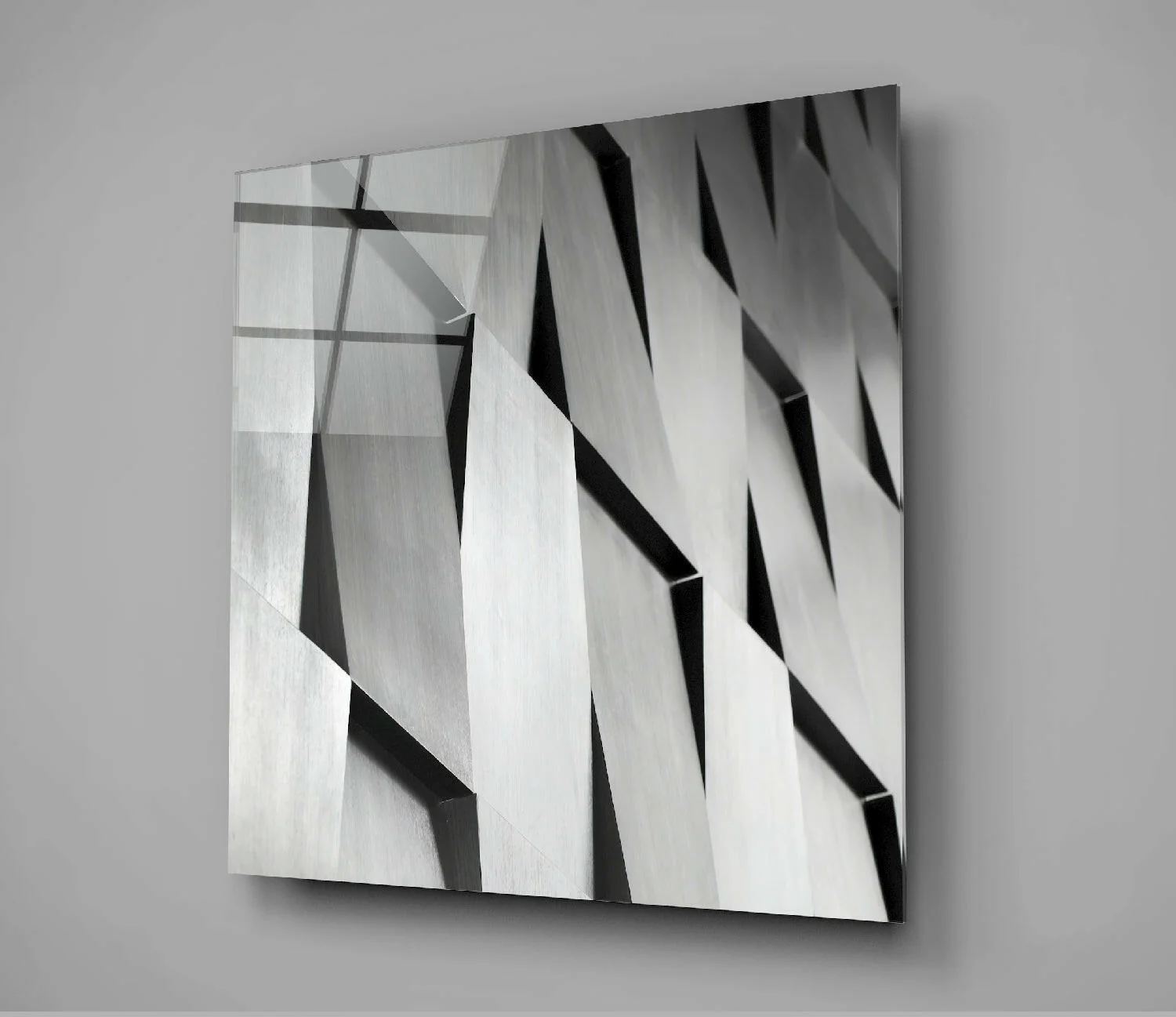Modern Abstraction Glass Wall Art - Image 3