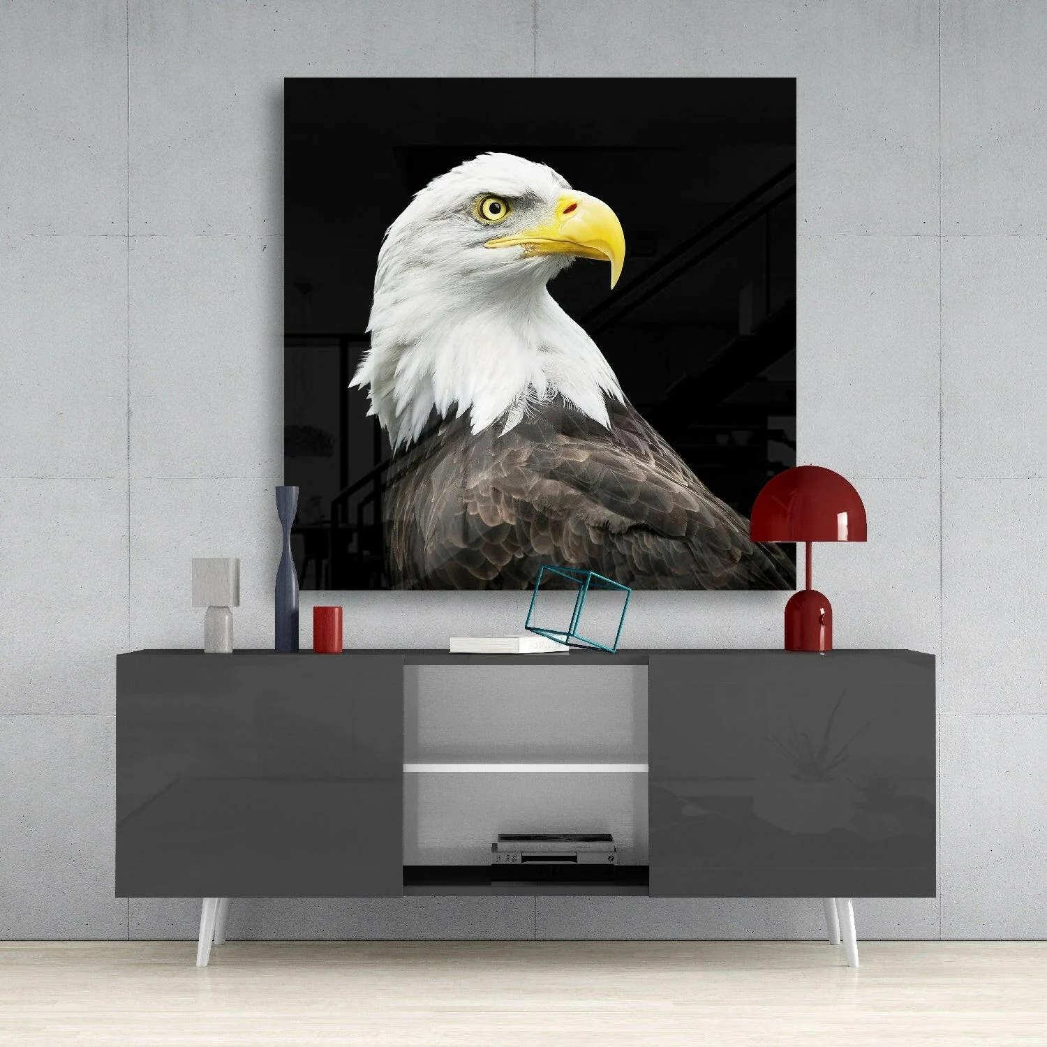 Eagle Glass Wall Art - Image 4