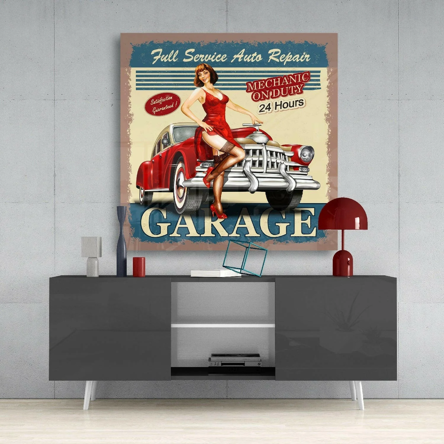 Retro Glass Wall Art - Image 4
