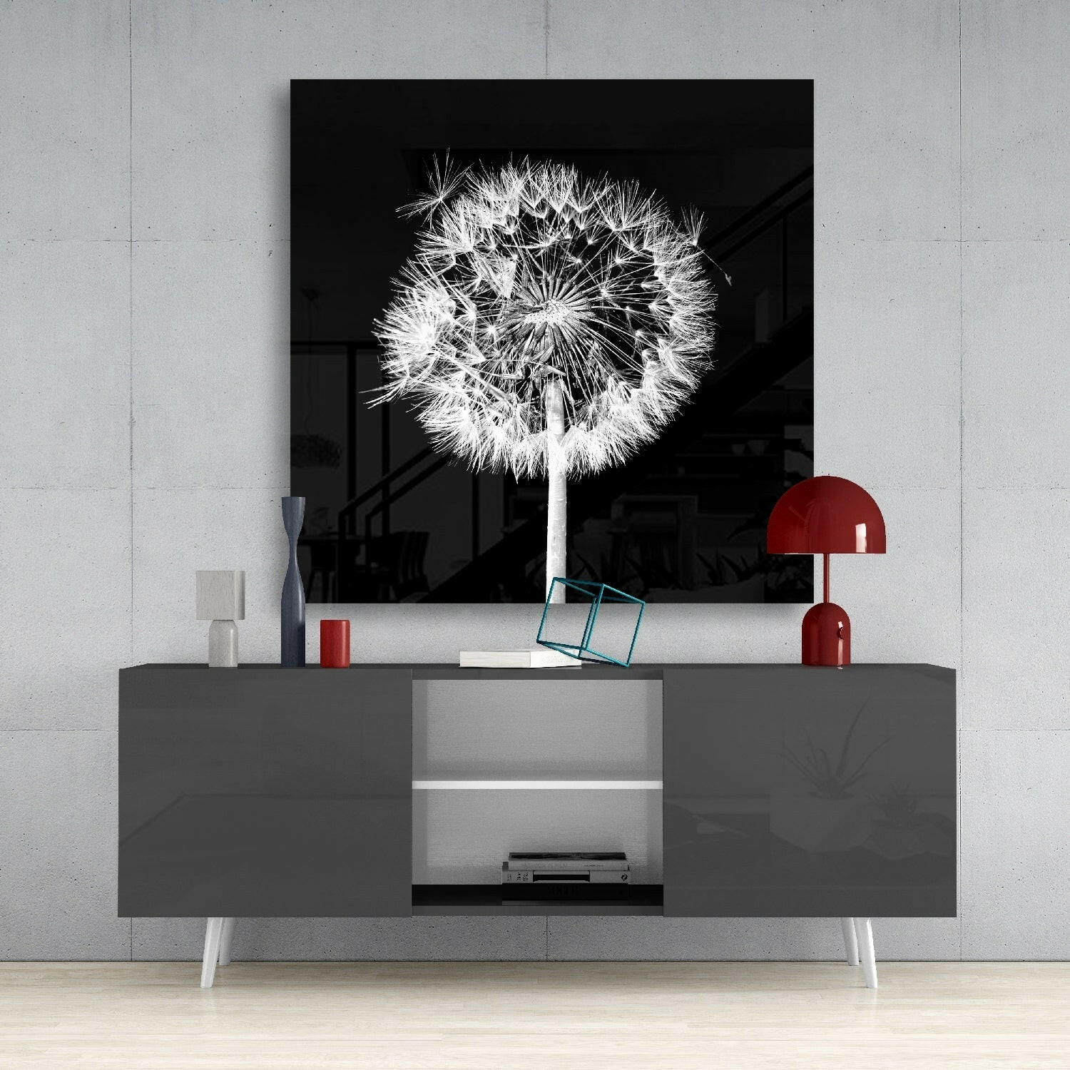 Dandelion Glass Wall Art - Image 4
