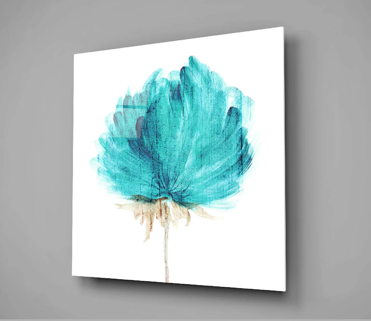 Watercolor Flower Glass Wall Art - Image 3