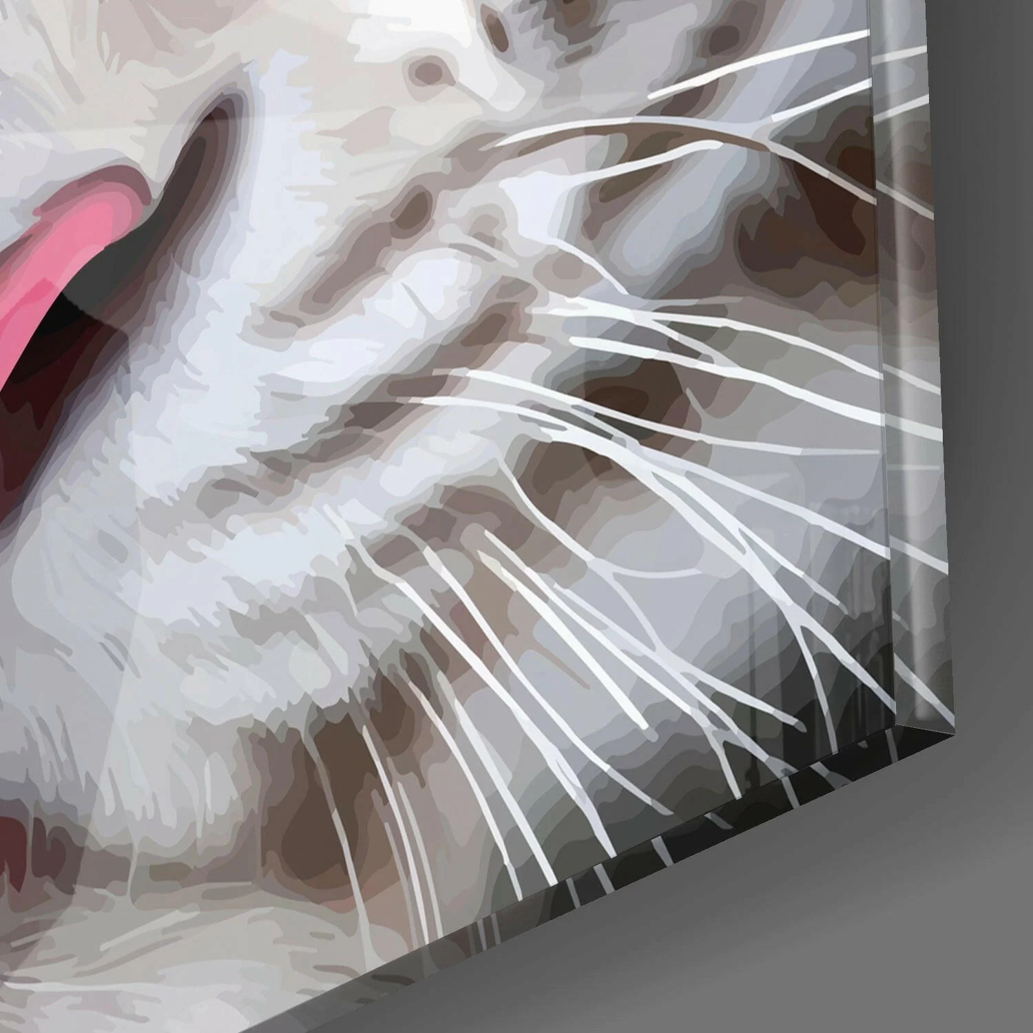 White Tiger Glass Wall Art - Image 2