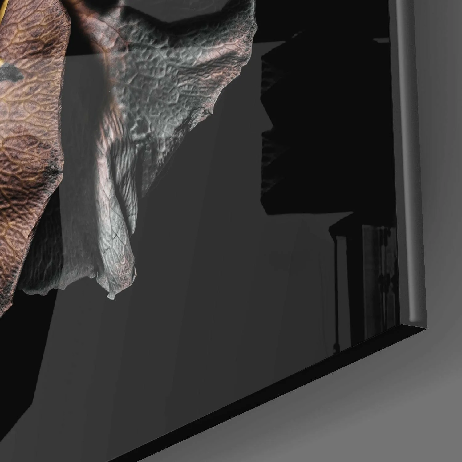 Dried Rose Glass Wall Art - Image 2