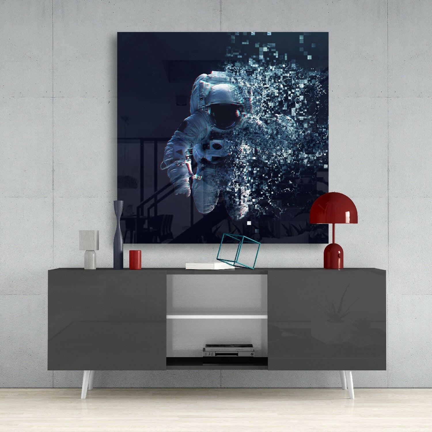 Astronaut Glass Wall Art - Image 4