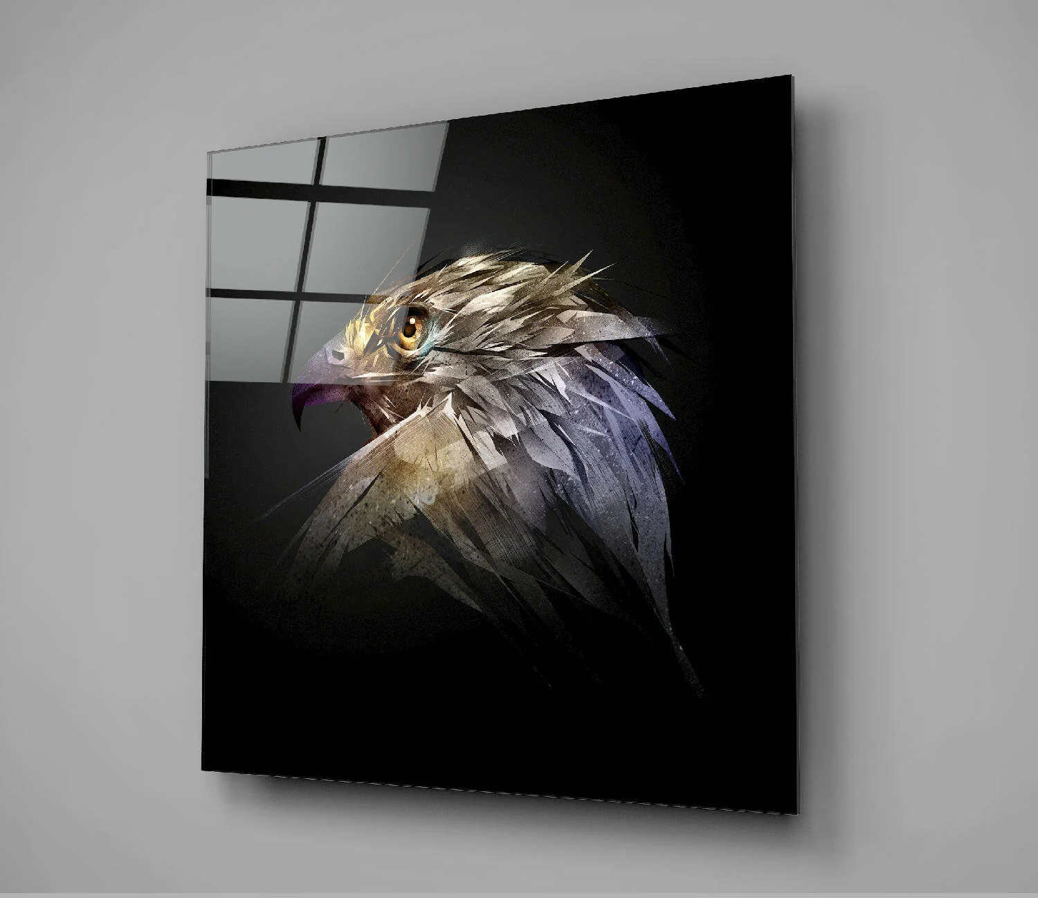 Falcon Glass Wall Art - Image 3