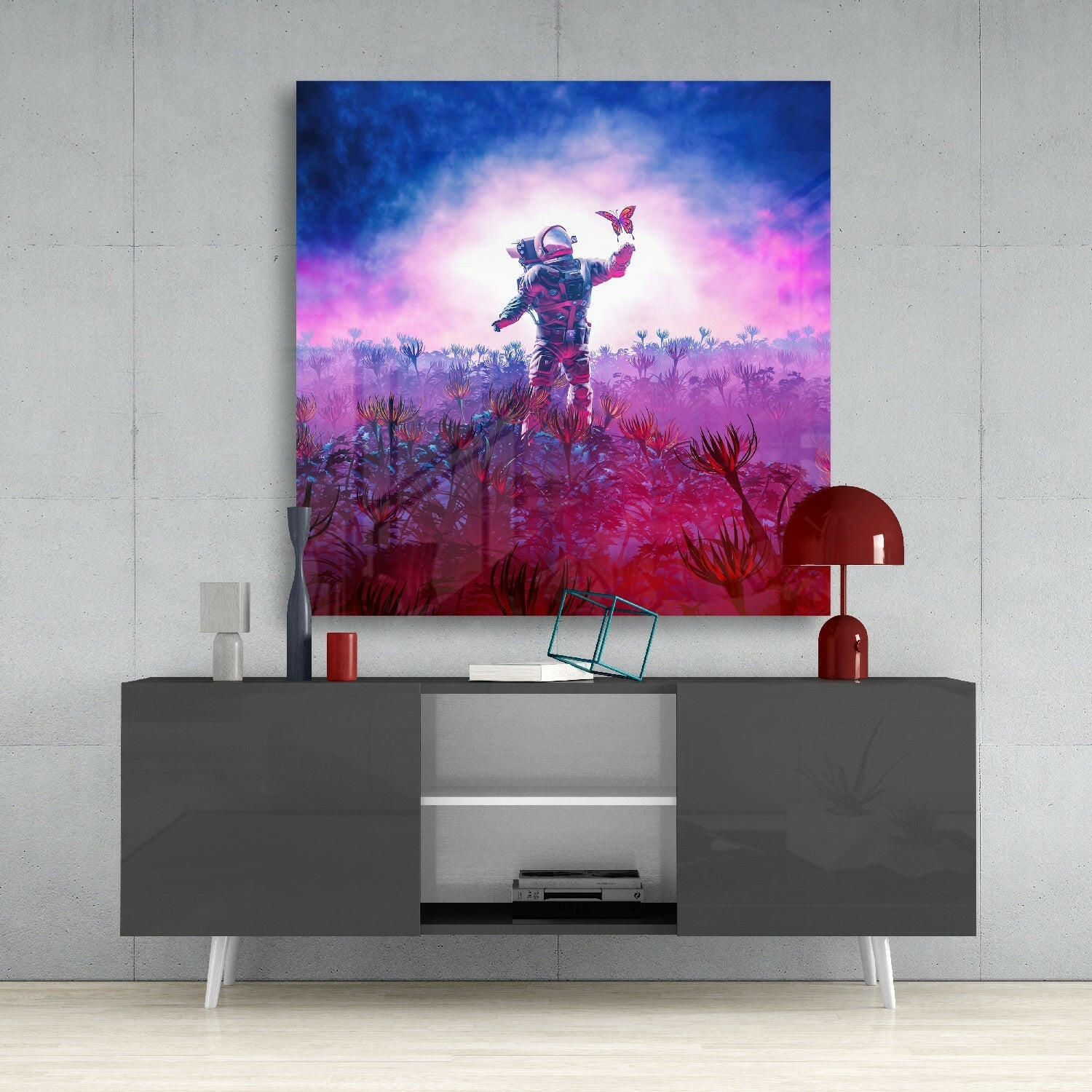 New Worlds Glass Wall Art - Image 4