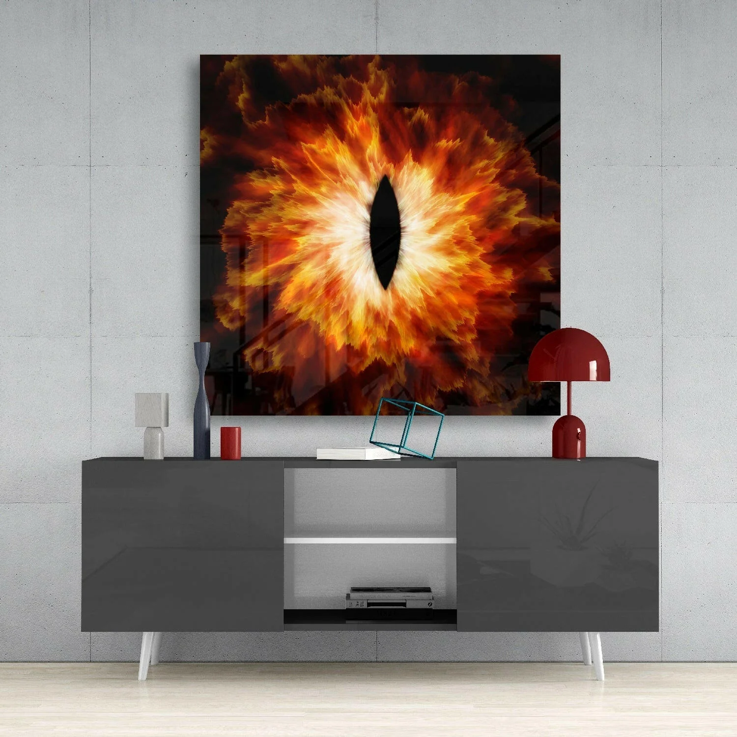 Fire Eye Glass Wall Art - Image 4