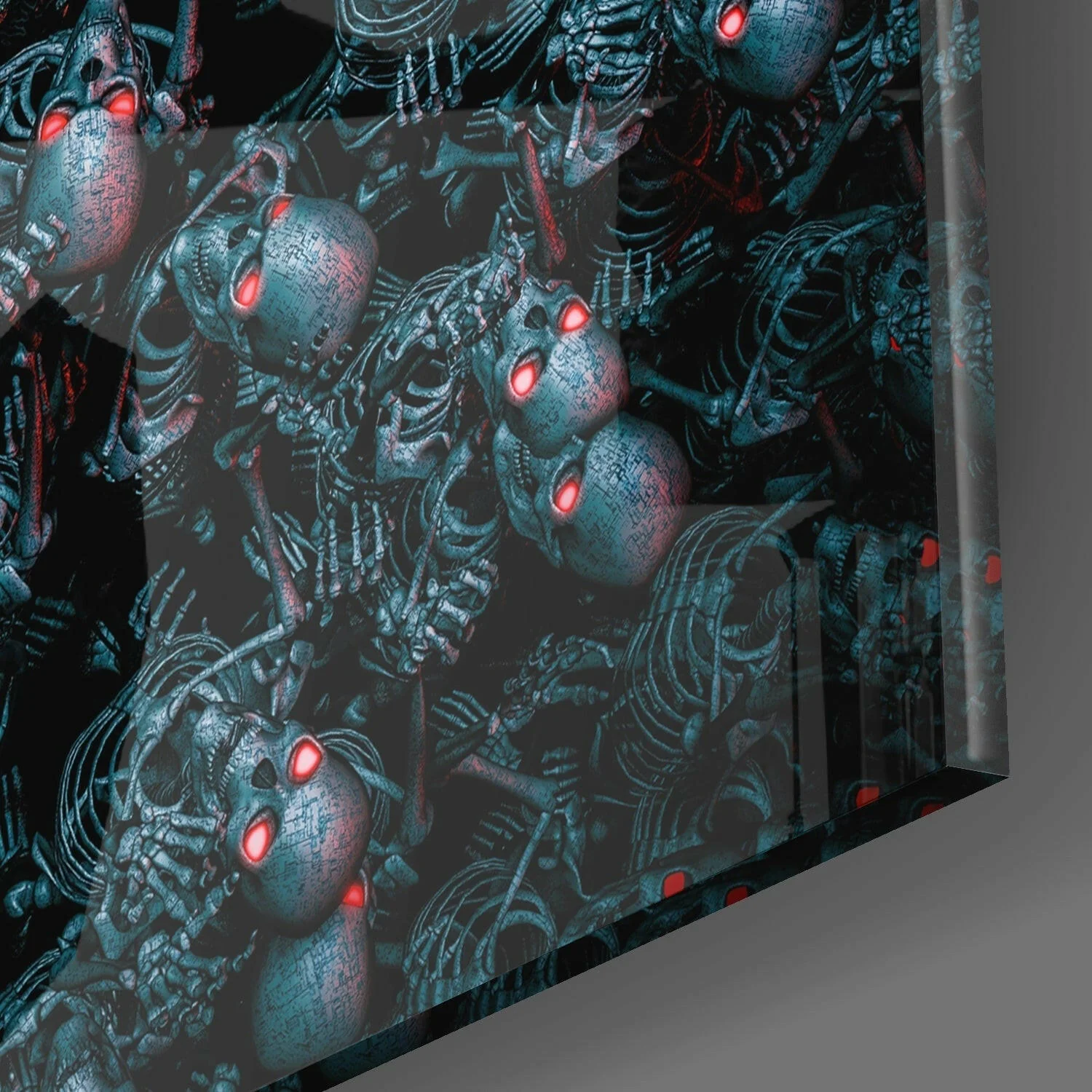Android Cemetery Glass Wall Art - Image 2