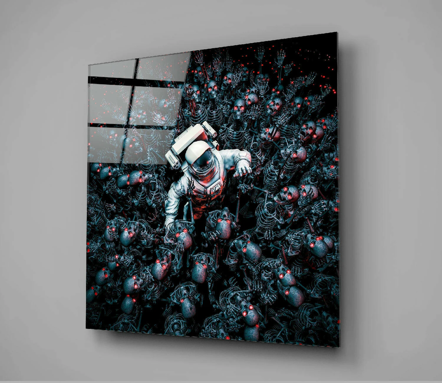 Android Cemetery Glass Wall Art - Image 3