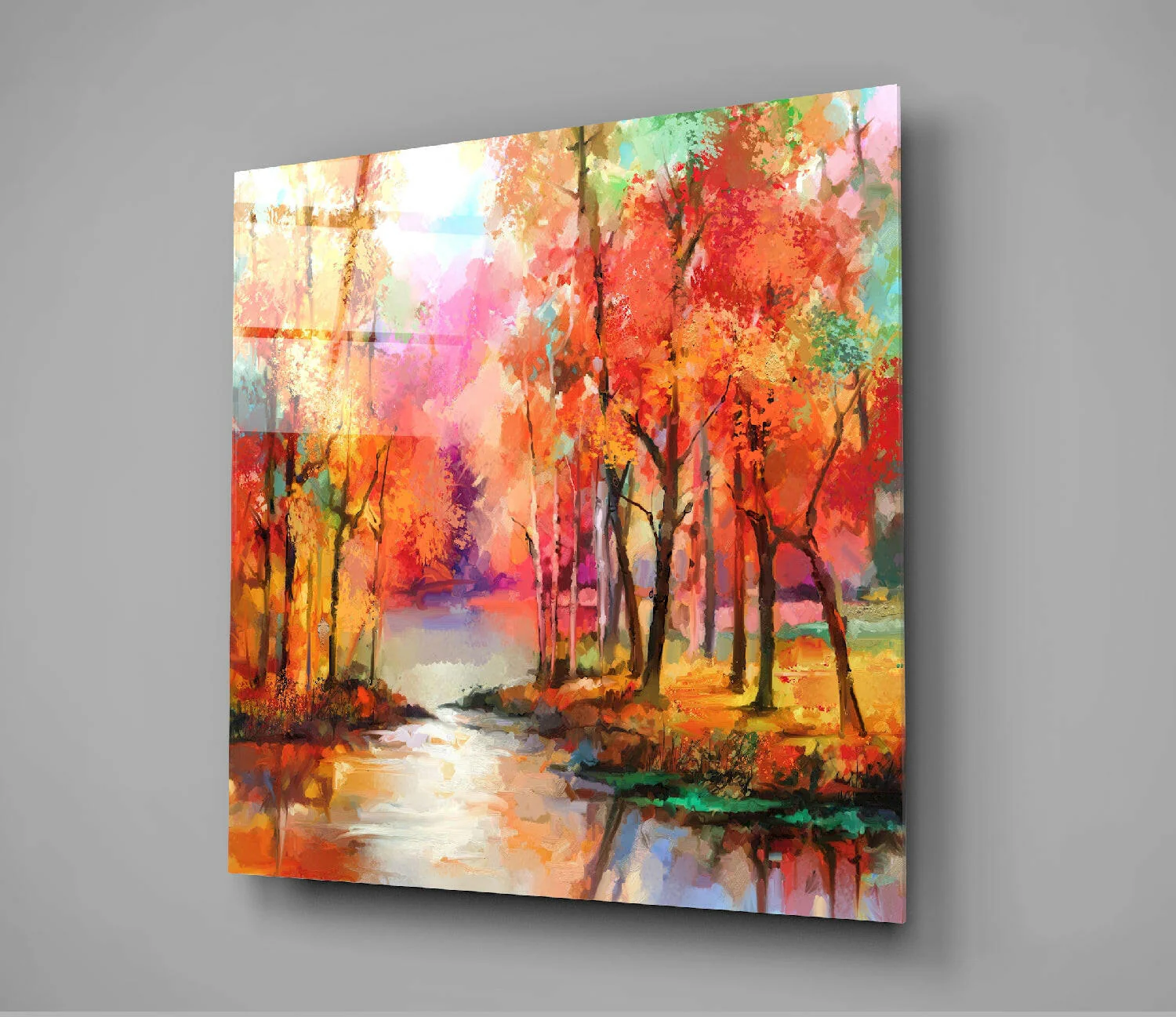 Colors of the Forest Glass Wall Art - Image 3