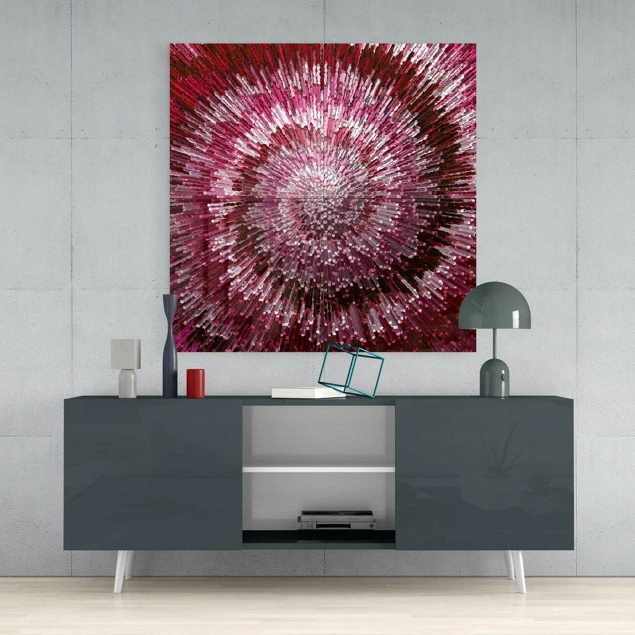 Cycle of Red Glass Wall Art - Image 4