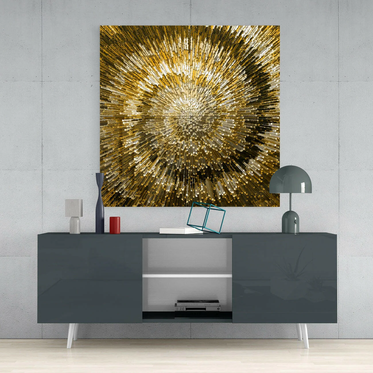 Cycle of Yellow Glass Wall Art - Image 4