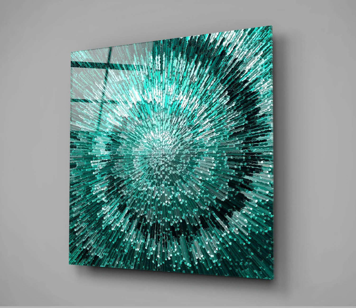 Cycle of Green Glass Wall Art - Image 2