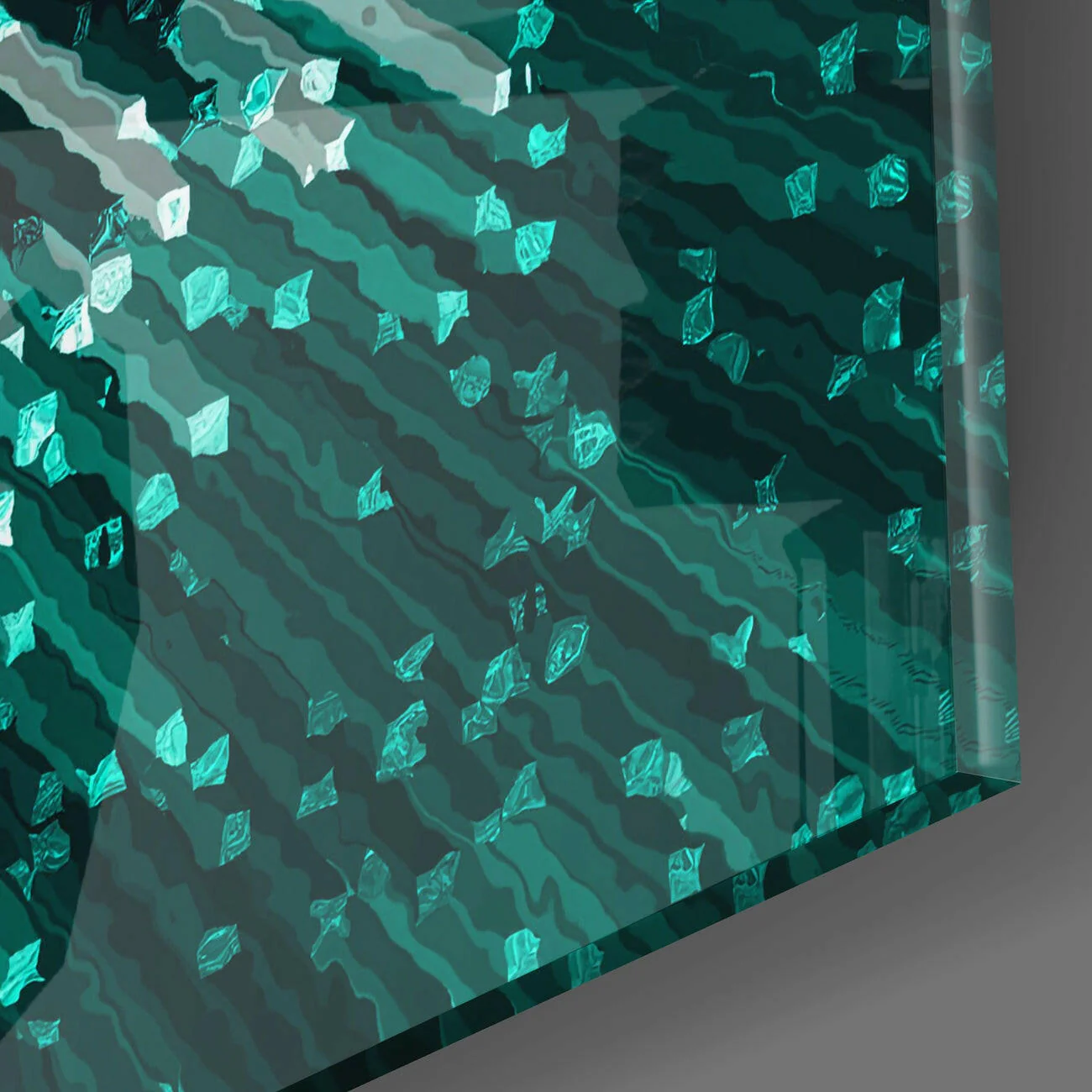 Cycle of Green Glass Wall Art - Image 3