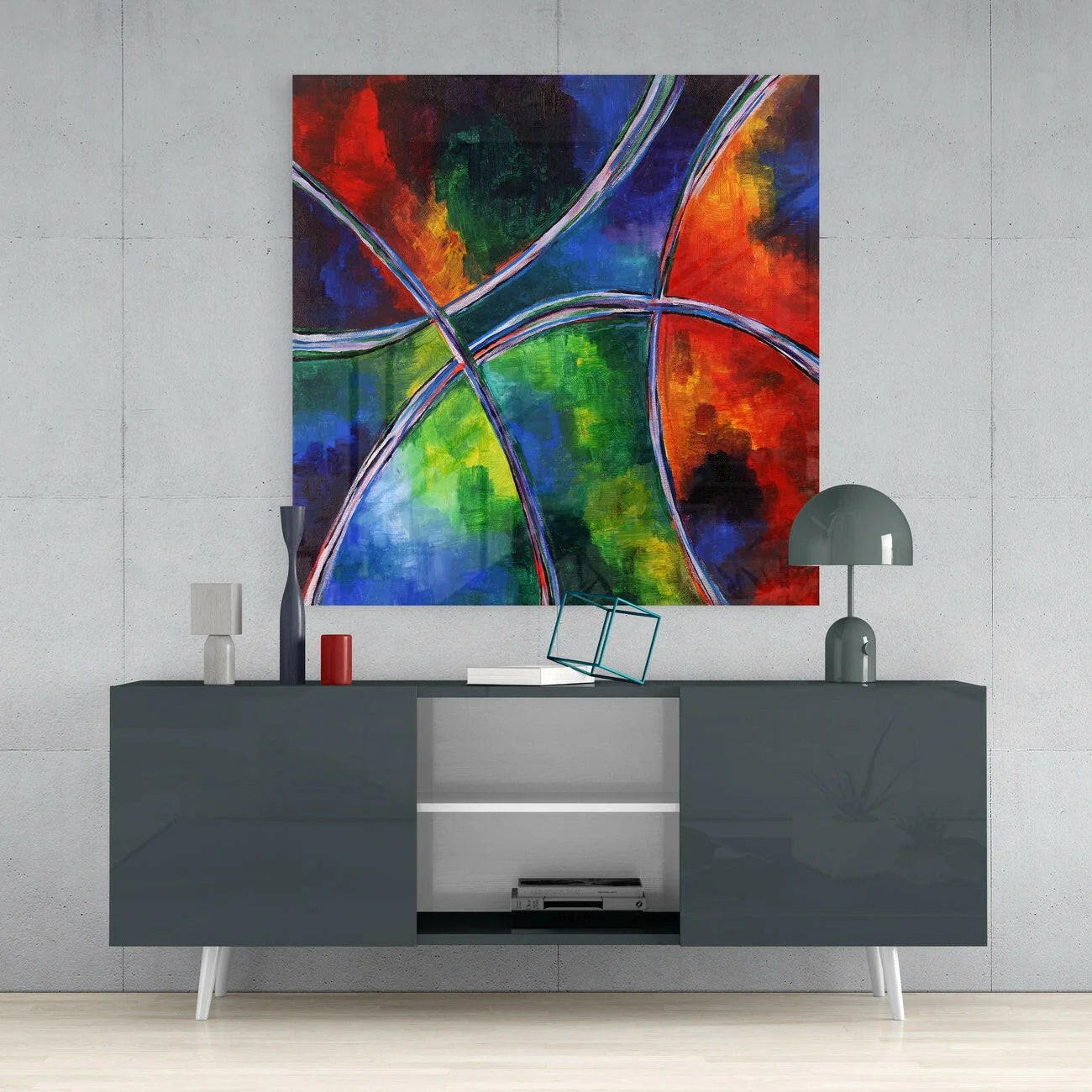 Curves Glass Wall Art - Image 4