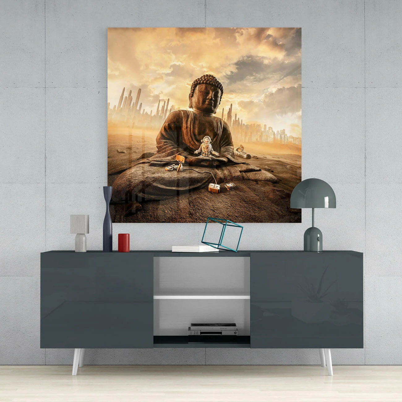 Buddha Glass Wall Art - Image 4