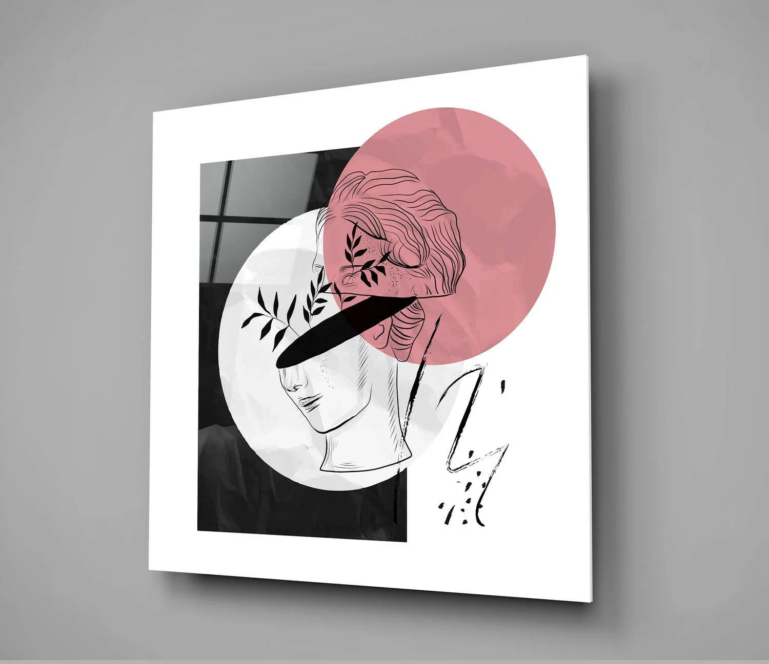 Flower Thoughts Glass Wall Art - Image 2