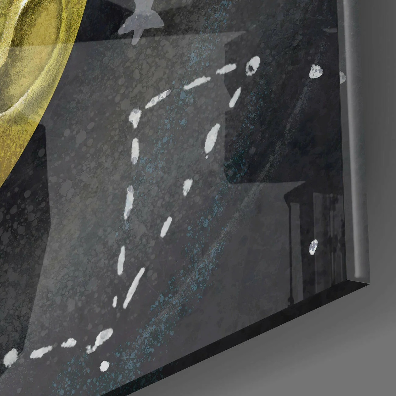 Laziness on the Moon Glass Wall Art - Image 3