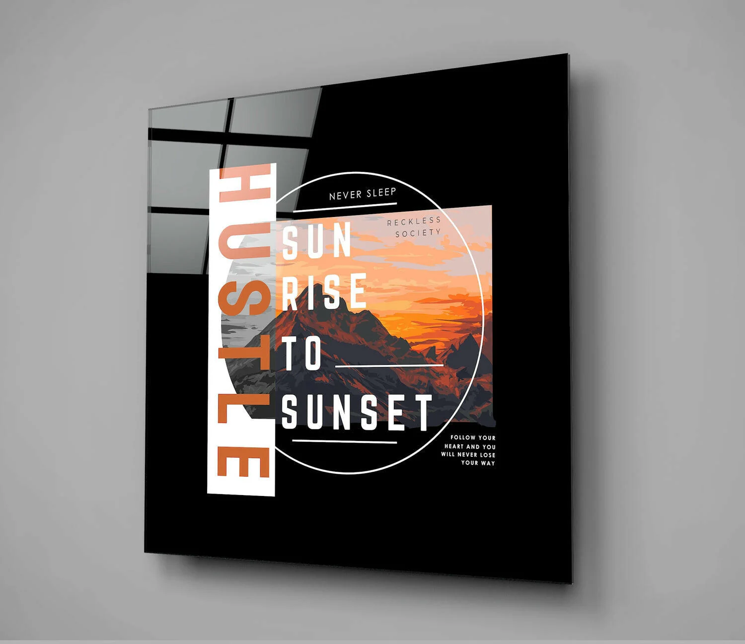 From Sunrise To Sunset Glass Wall Art - Image 2