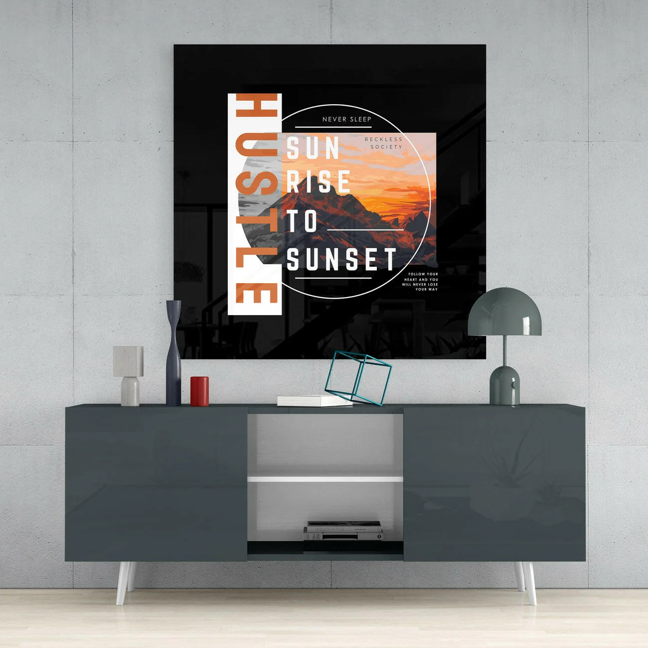 From Sunrise To Sunset Glass Wall Art - Image 4