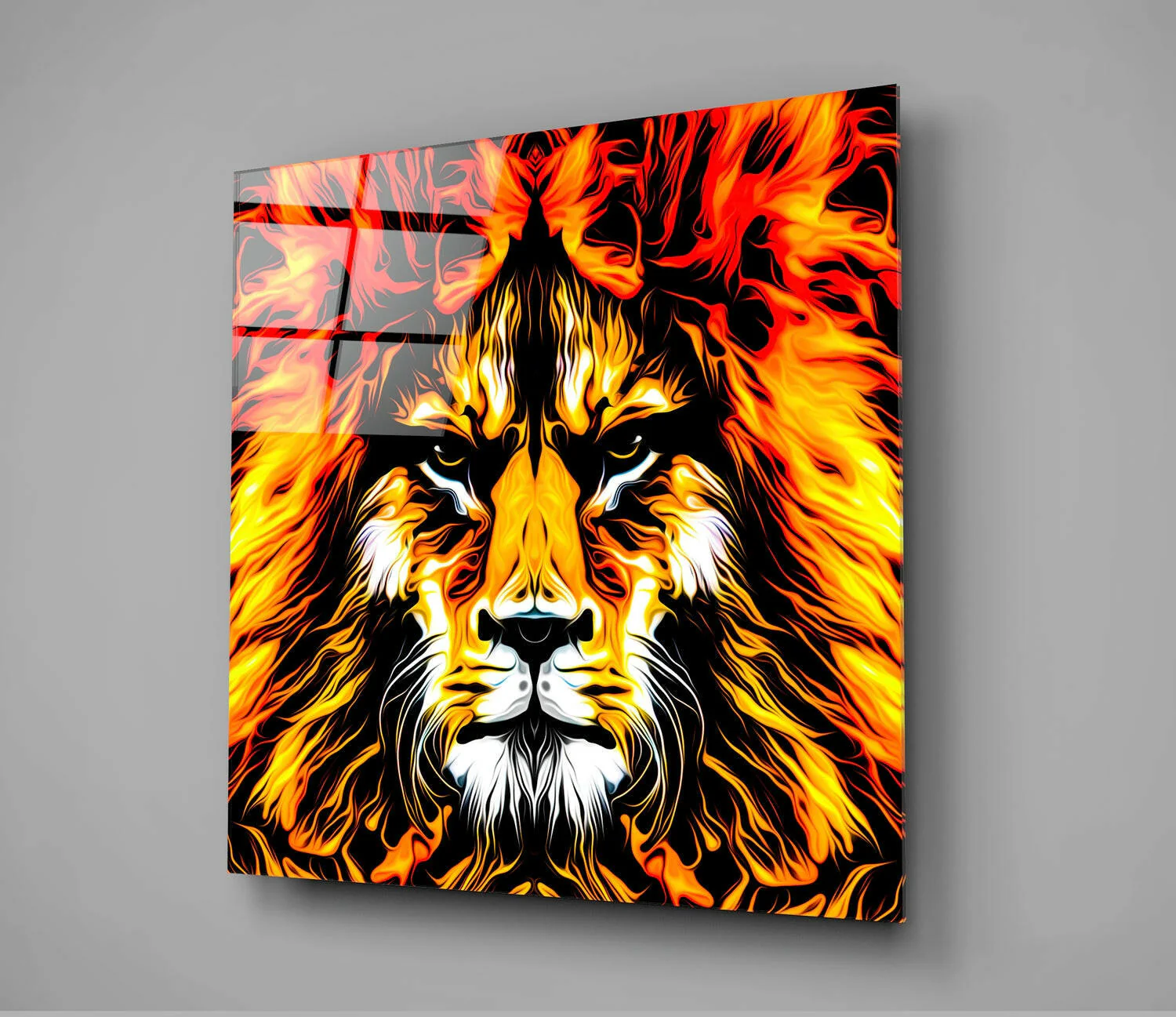 Lion Glass Wall Art - Image 2