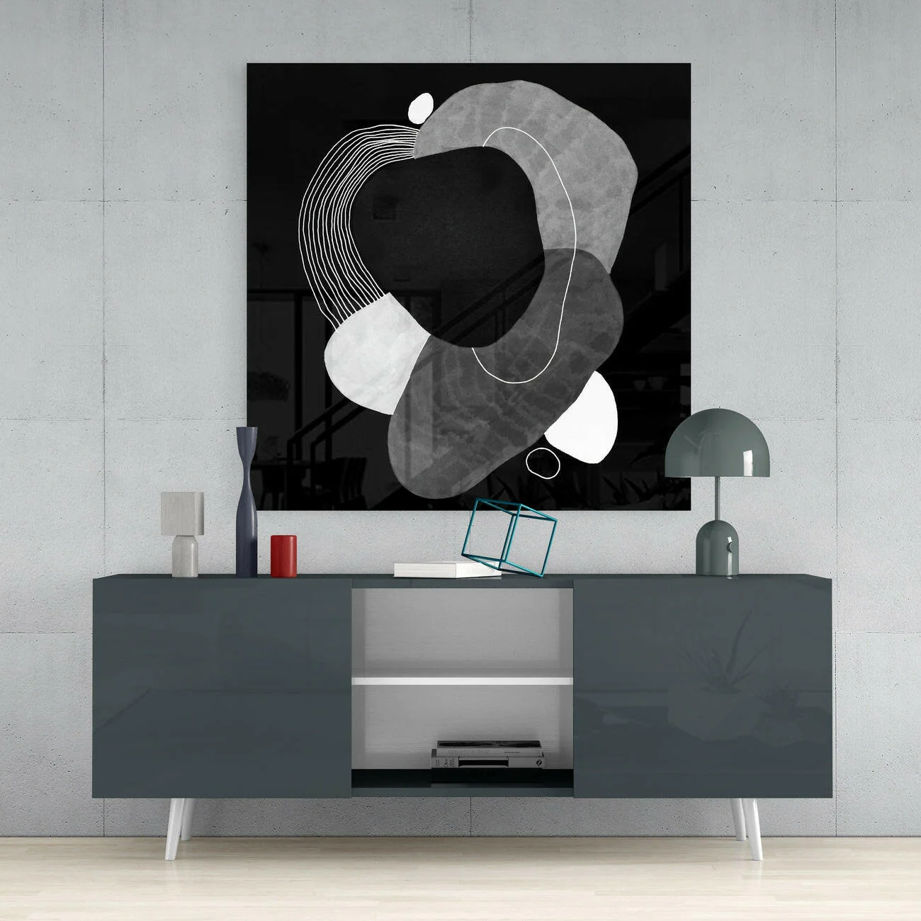 Black Glass Wall Art - Image 4