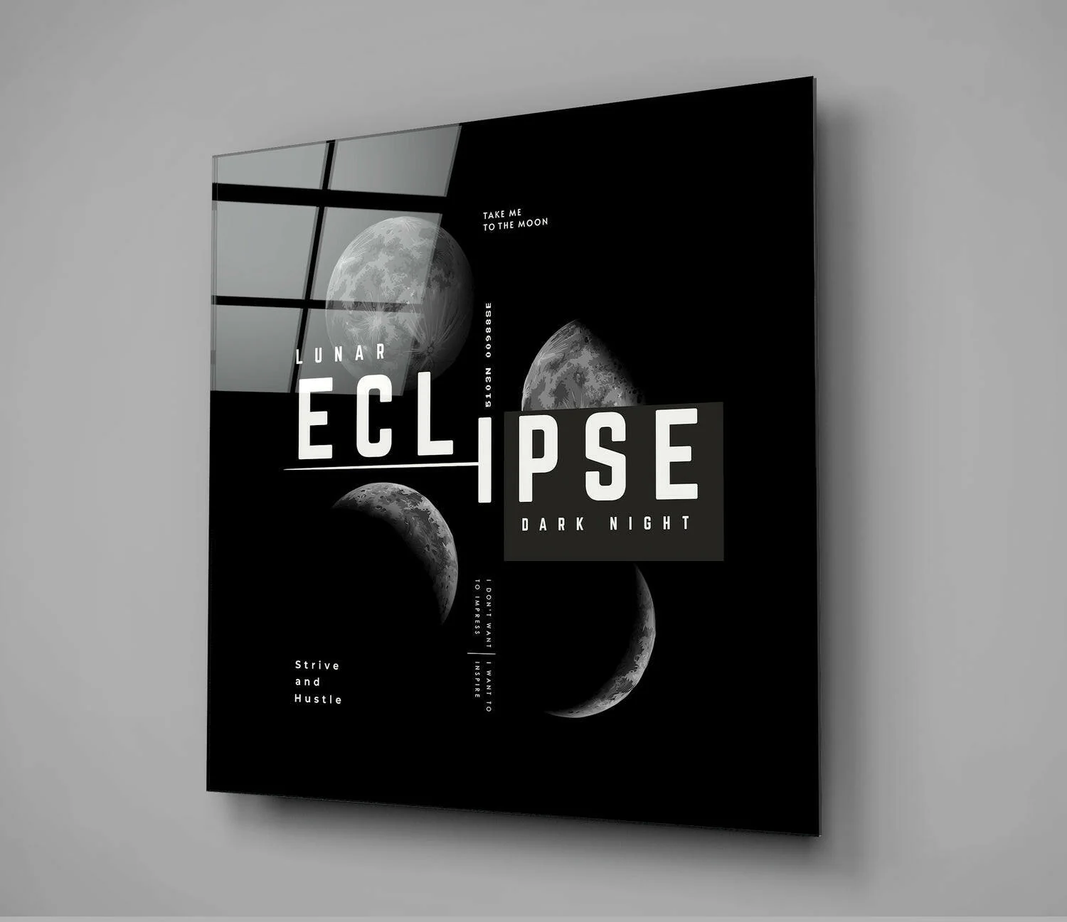 Eclipse Glass Wall Art - Image 2