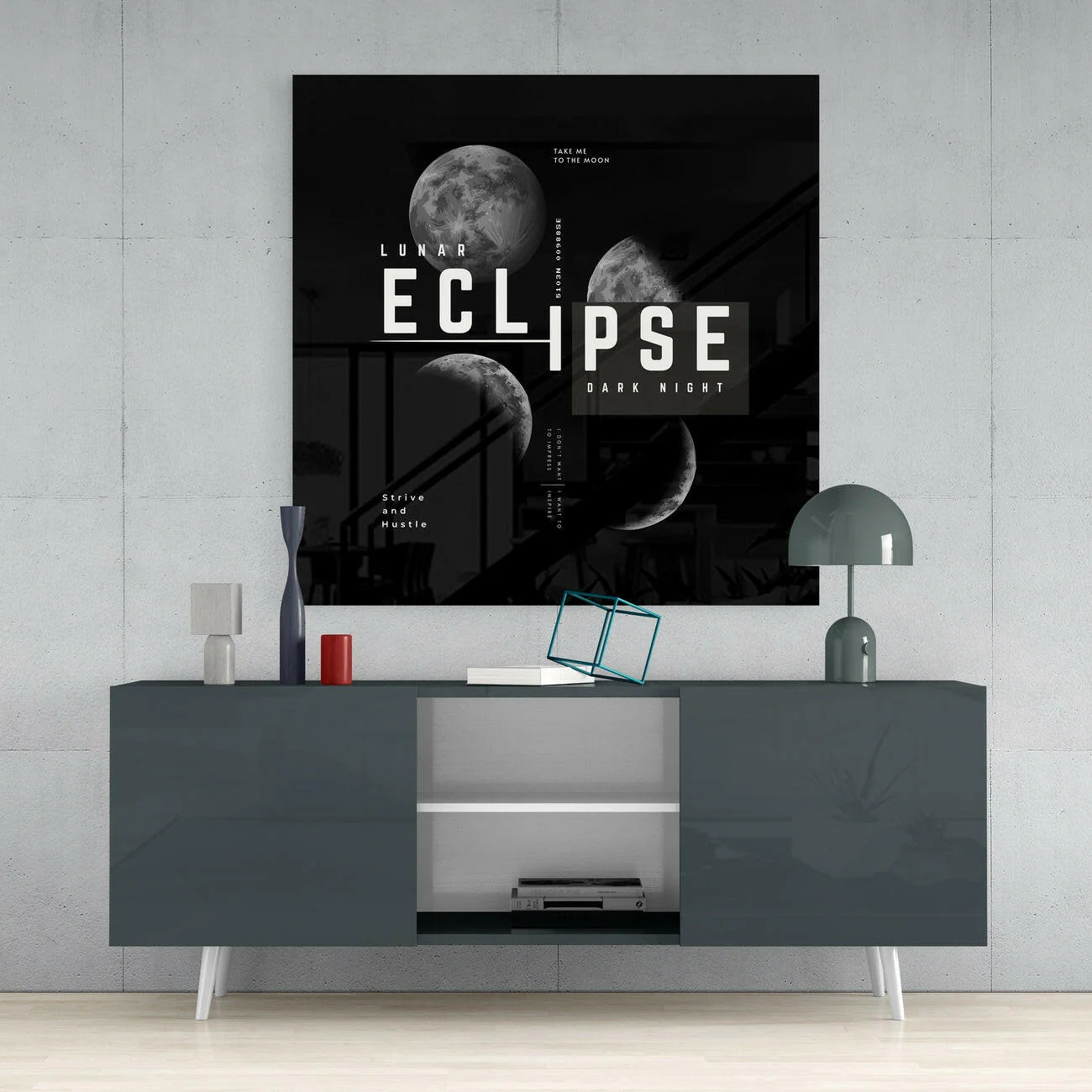 Eclipse Glass Wall Art - Image 4