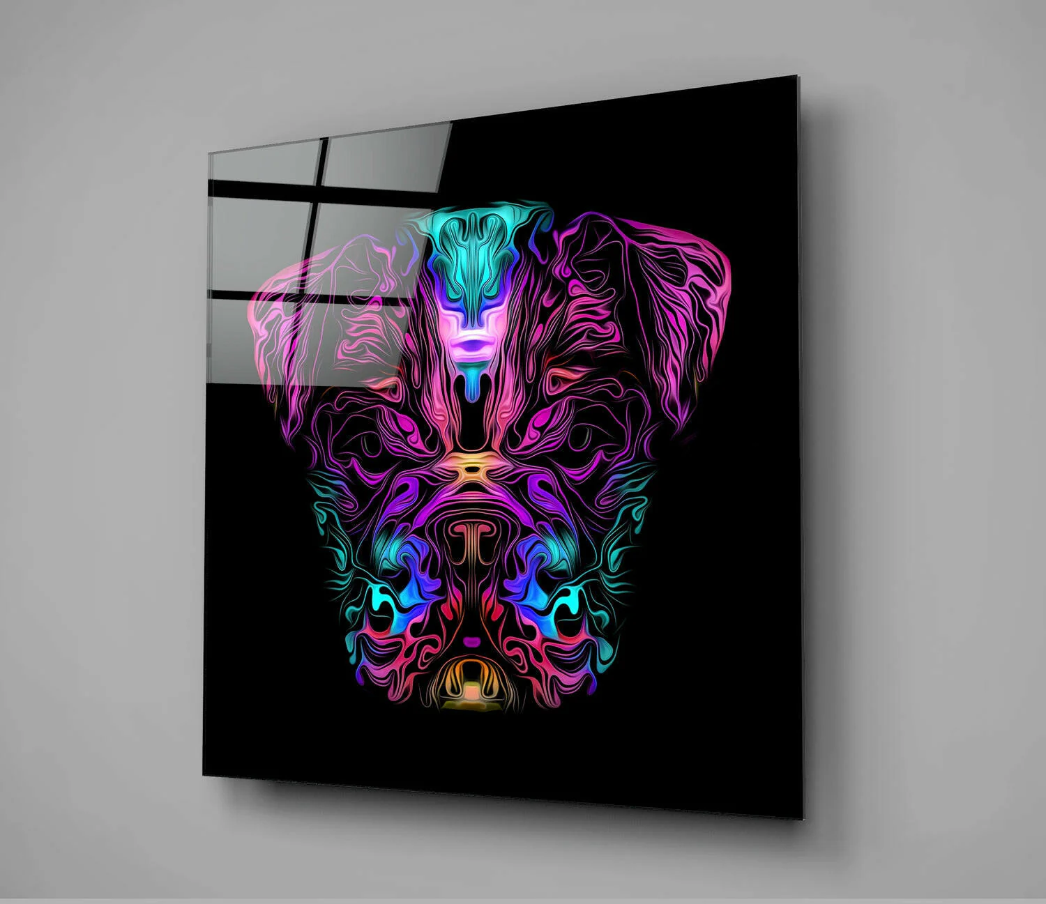 Angry Dog Glass Wall Art - Image 2