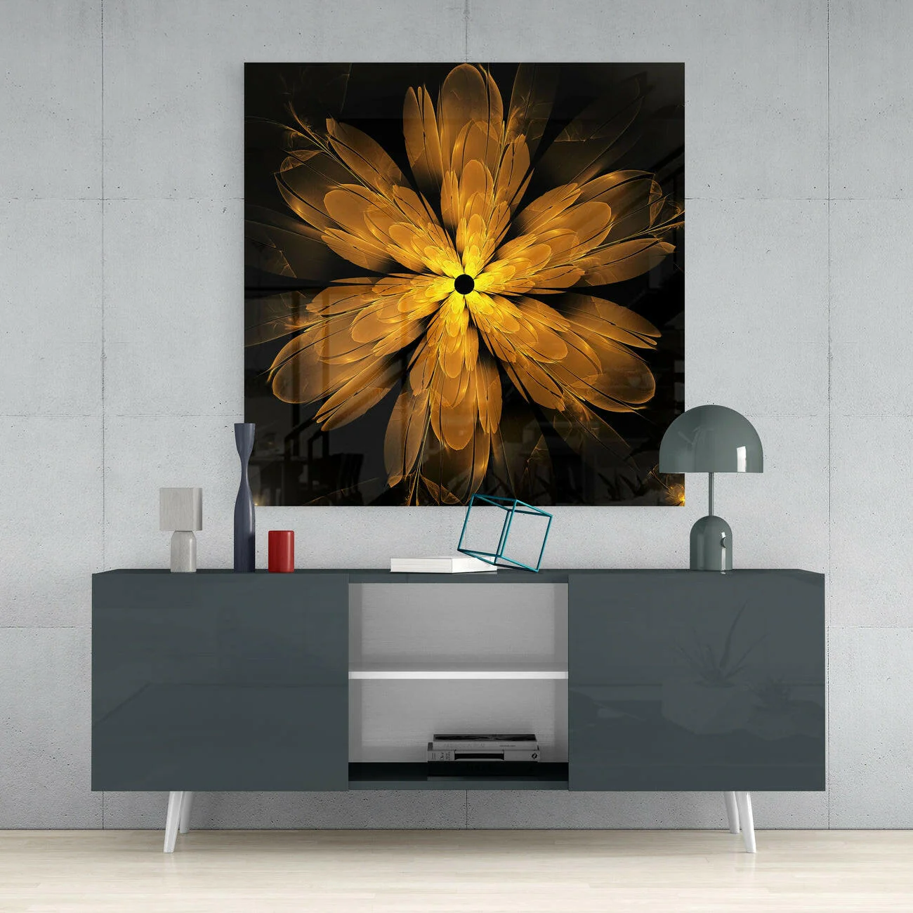 Flower Glass Wall Art - Image 4
