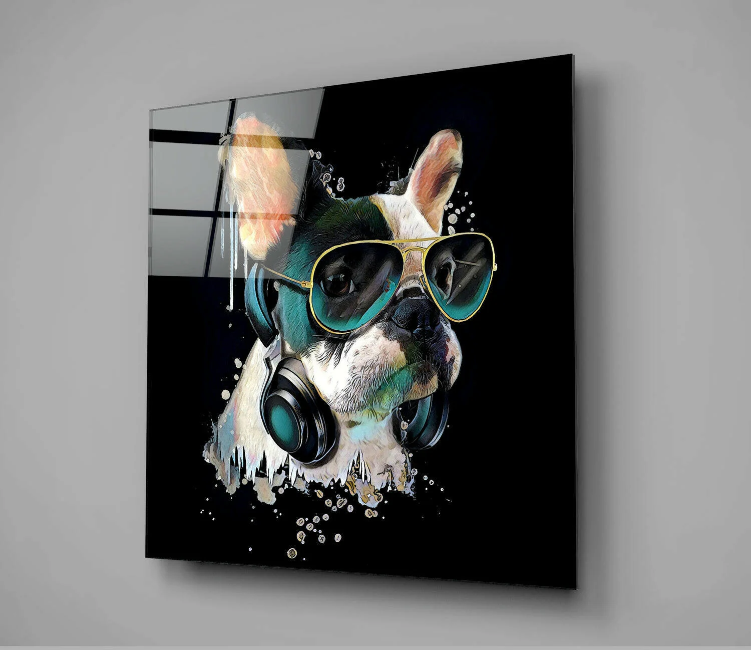 Punk Dog Glass Wall Art - Image 2