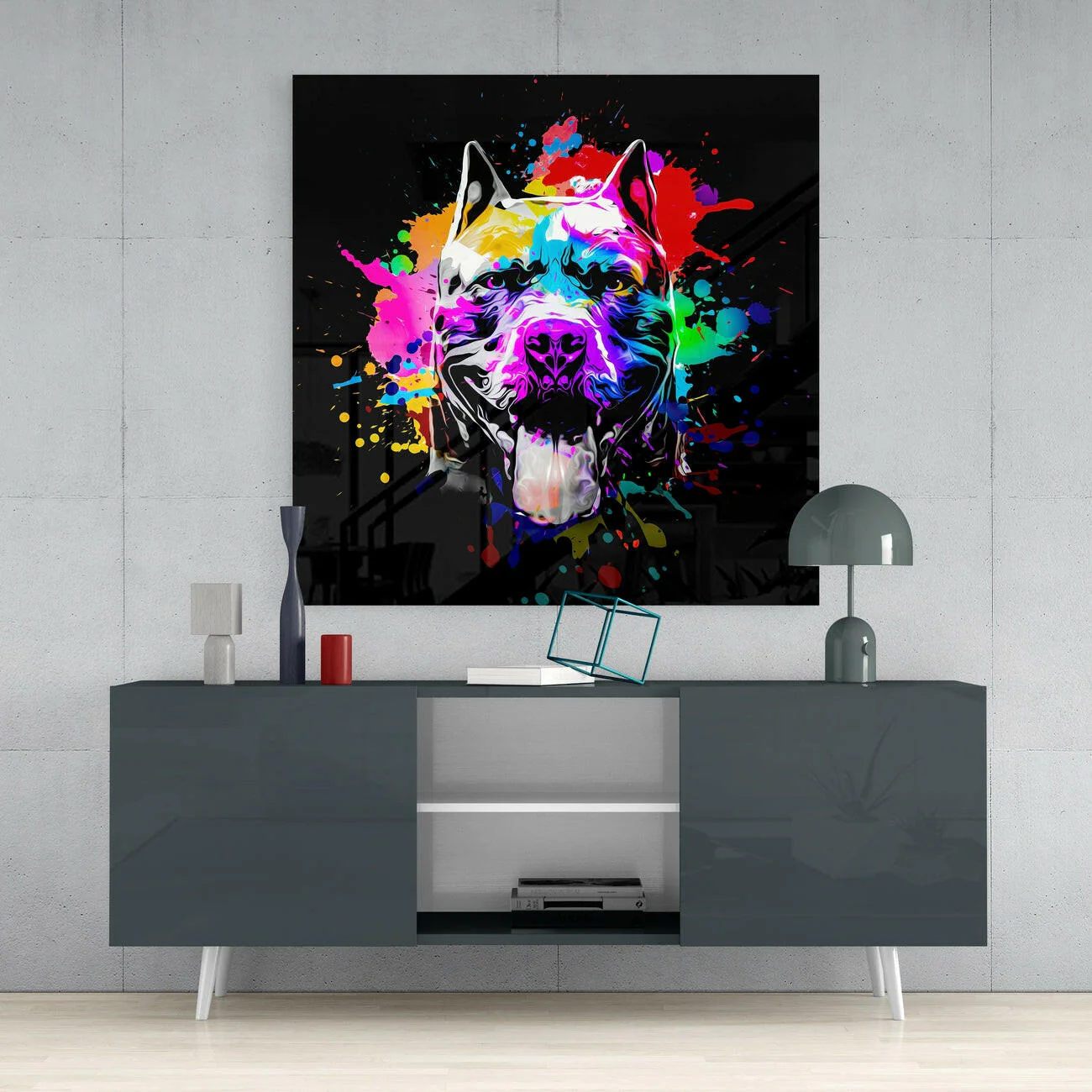 Pitbull Glass Wall Art - Image 4