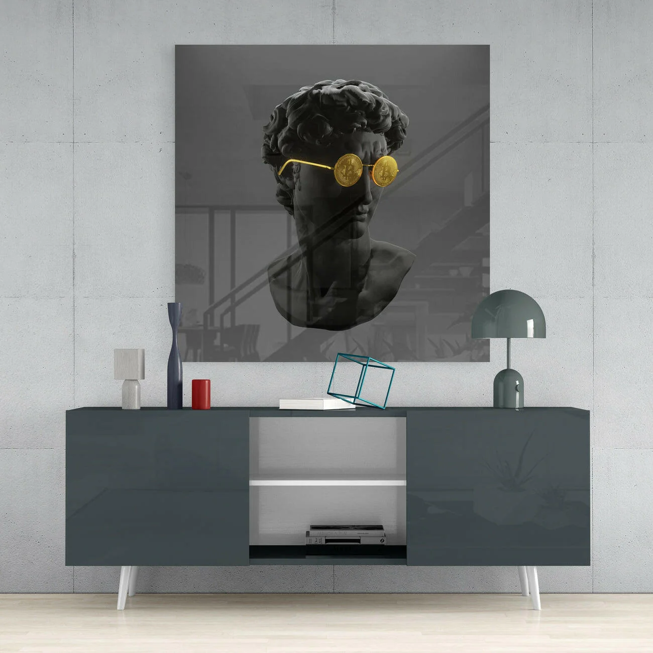 Sculpture Glass Wall Art - Image 4