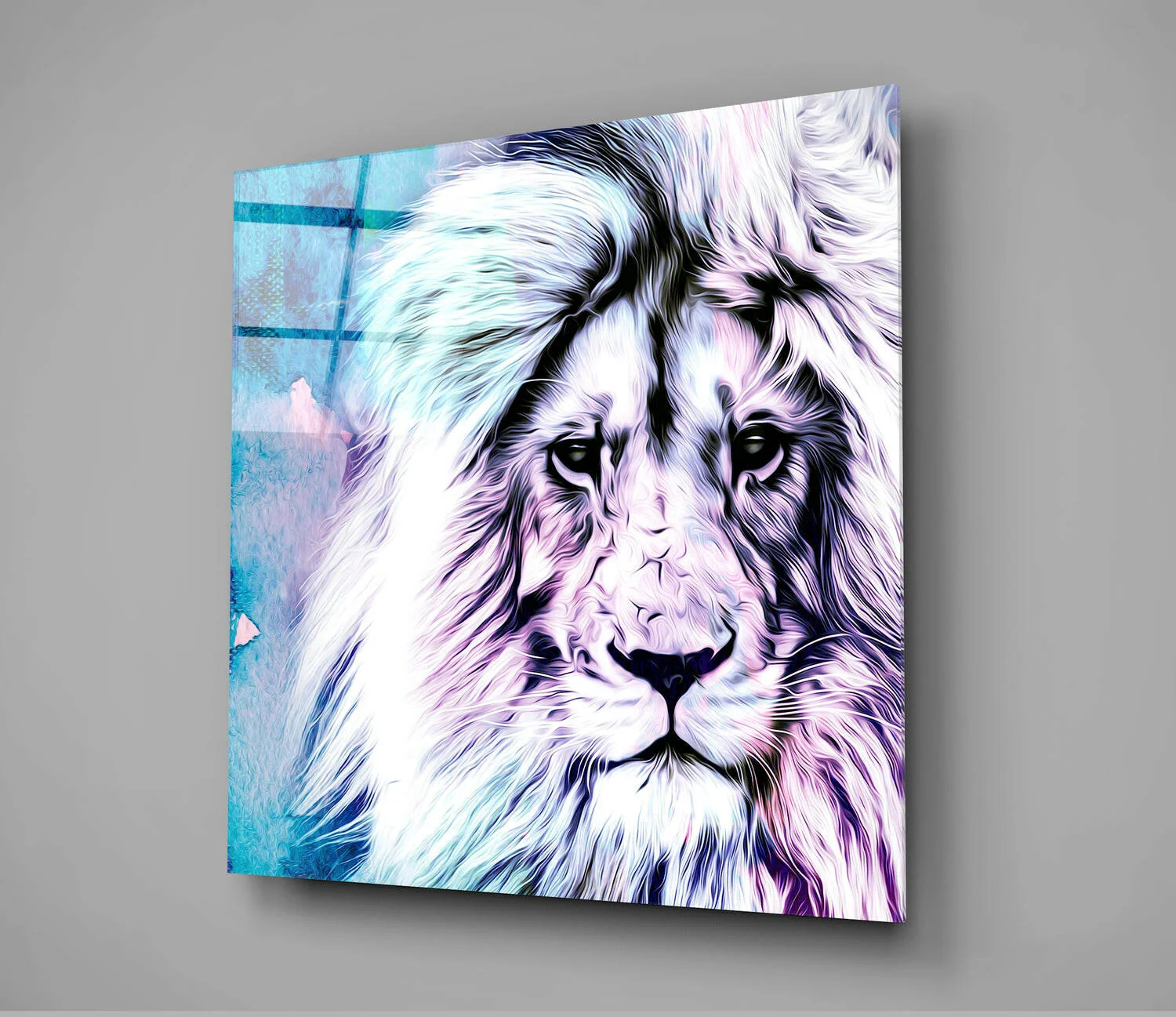 Lion Glass Wall Art - Image 2