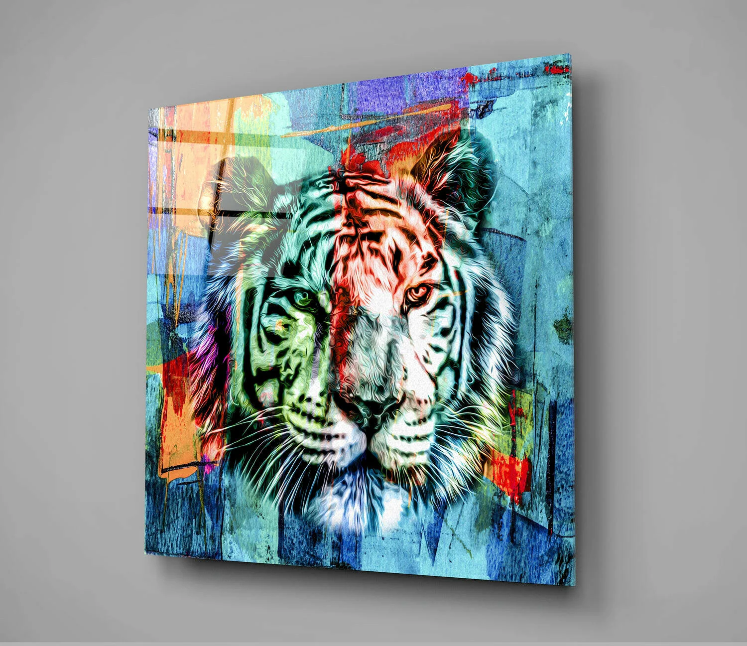 Tiger Glass Wall Art - Image 2