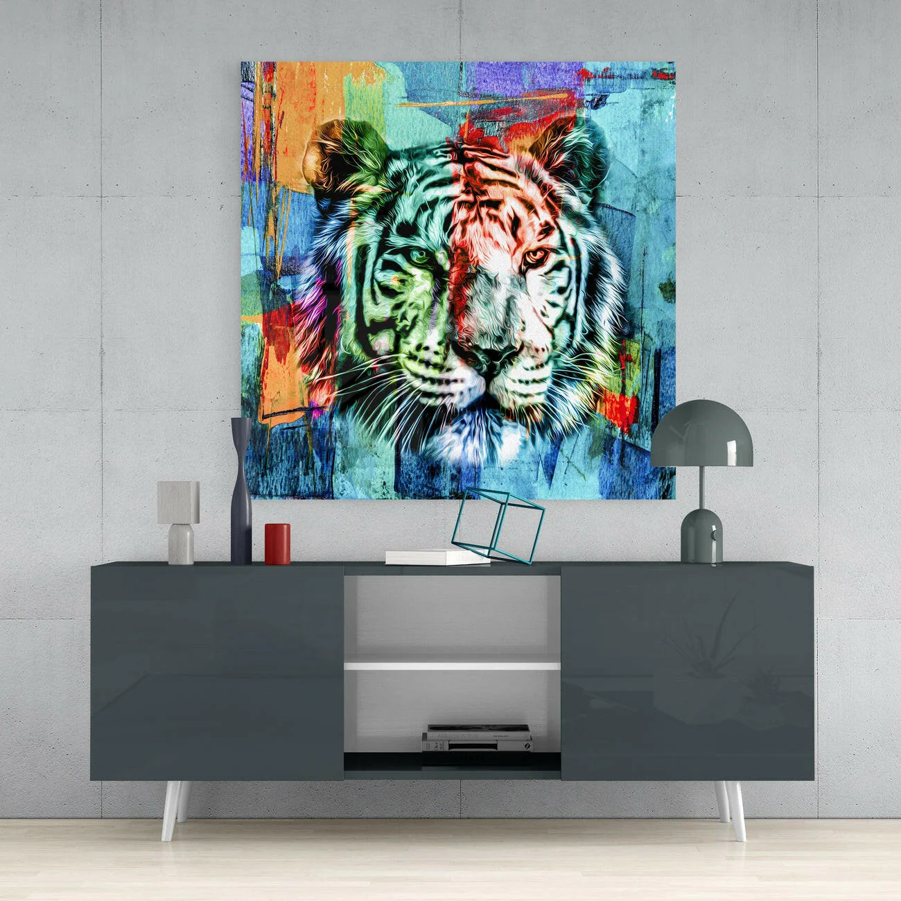 Tiger Glass Wall Art - Image 4