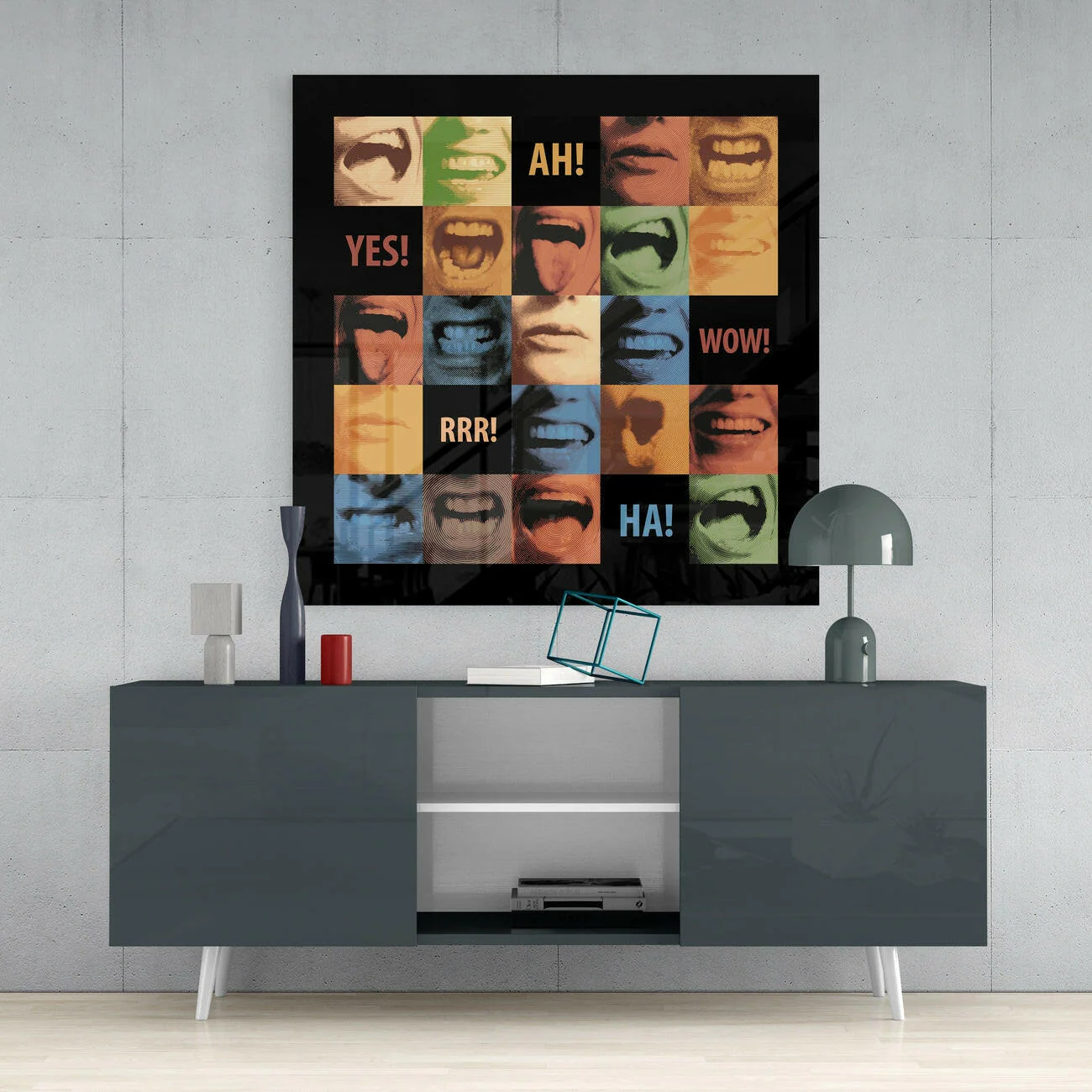 Feelings Glass Wall Art - Image 4