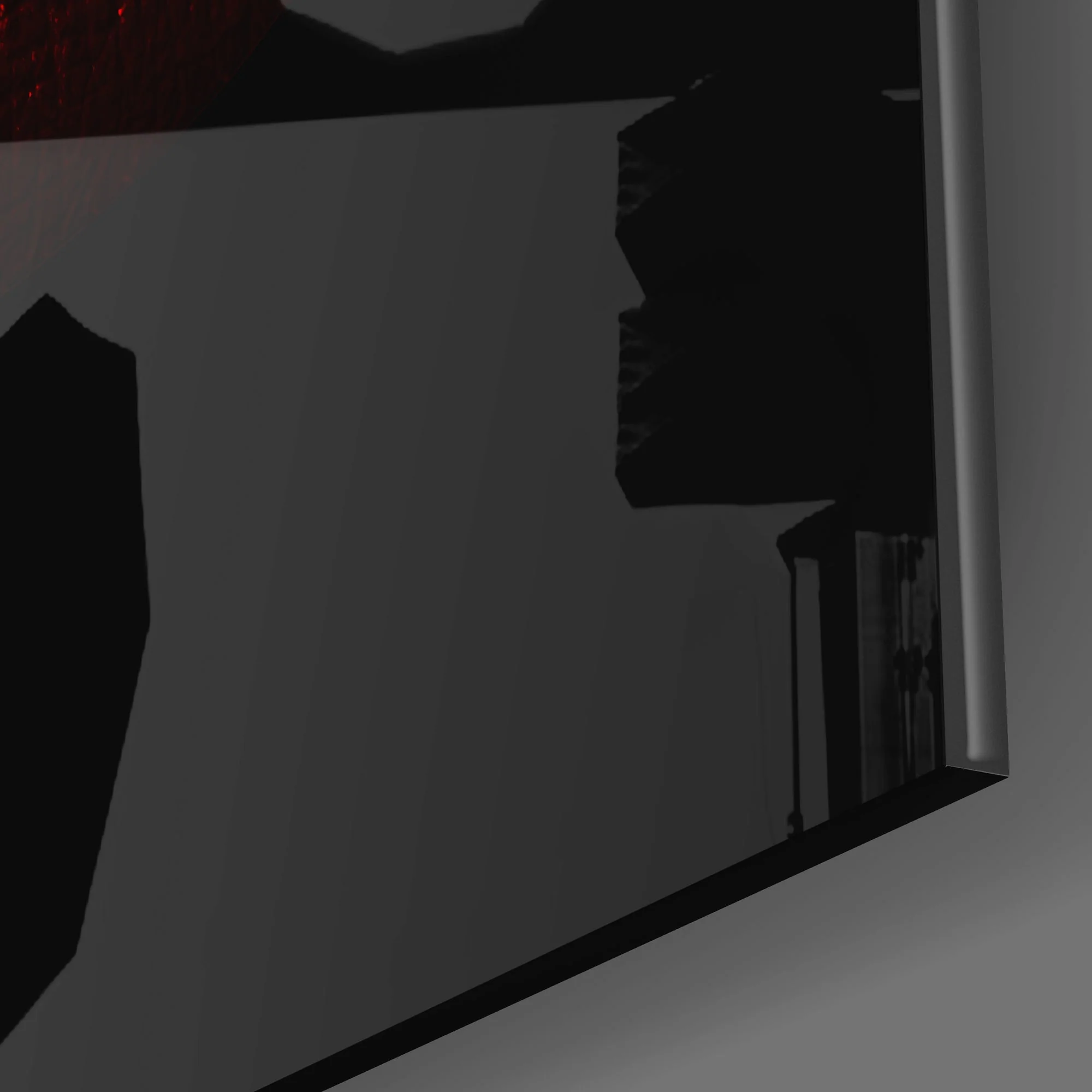 Red Lips Glass Wall Art - Image 3